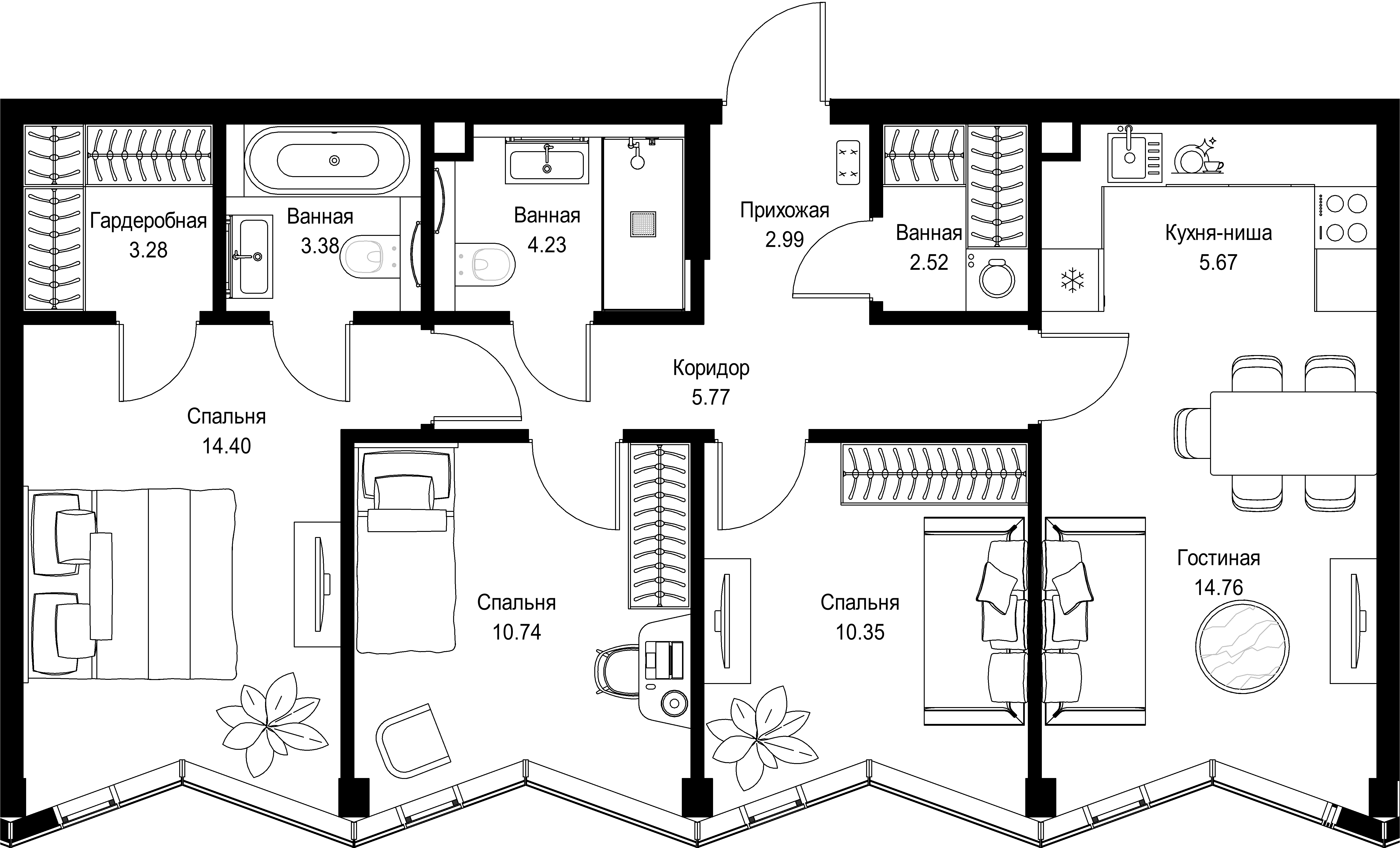 Квартира №11702