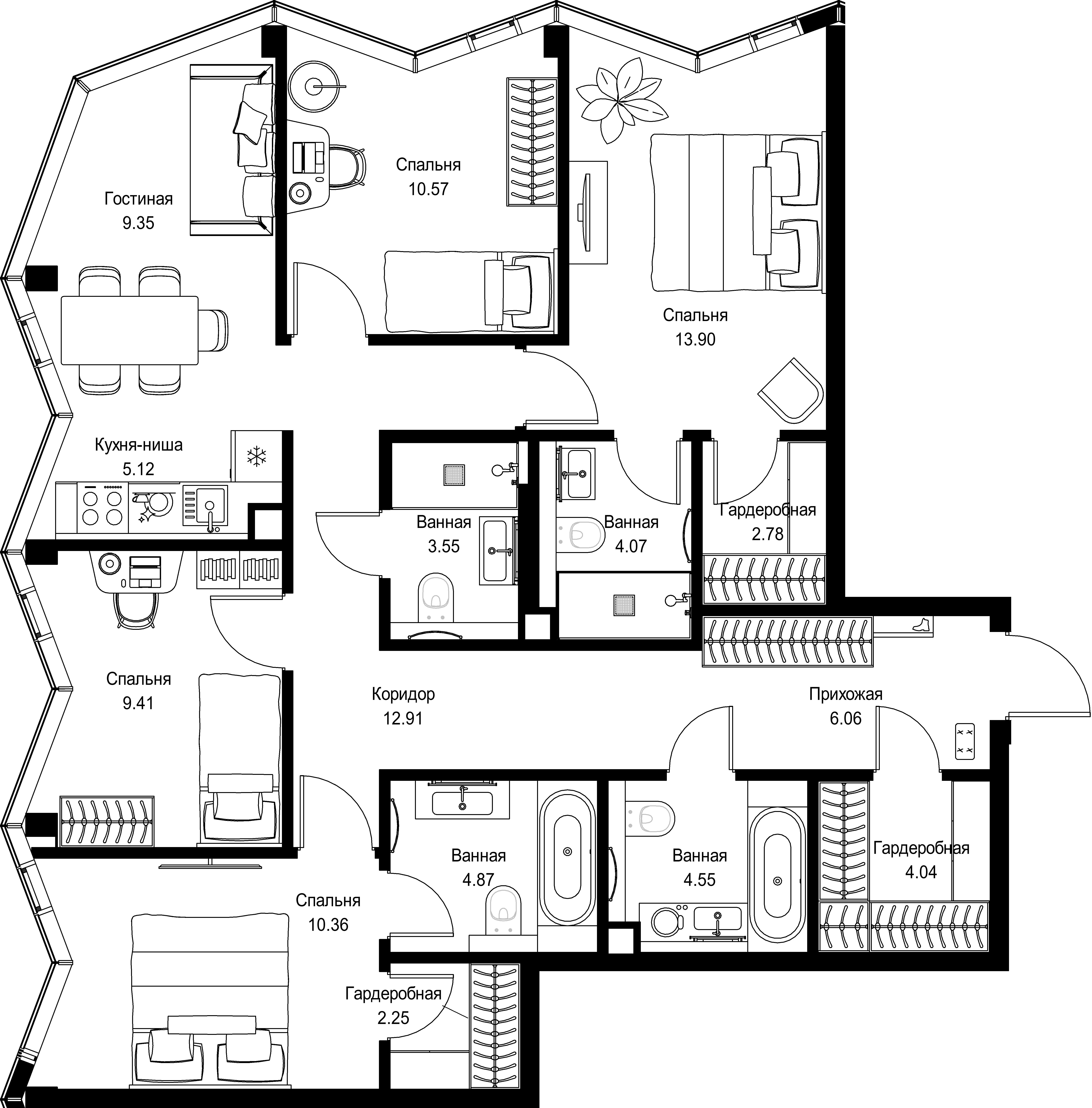 Квартира №11705