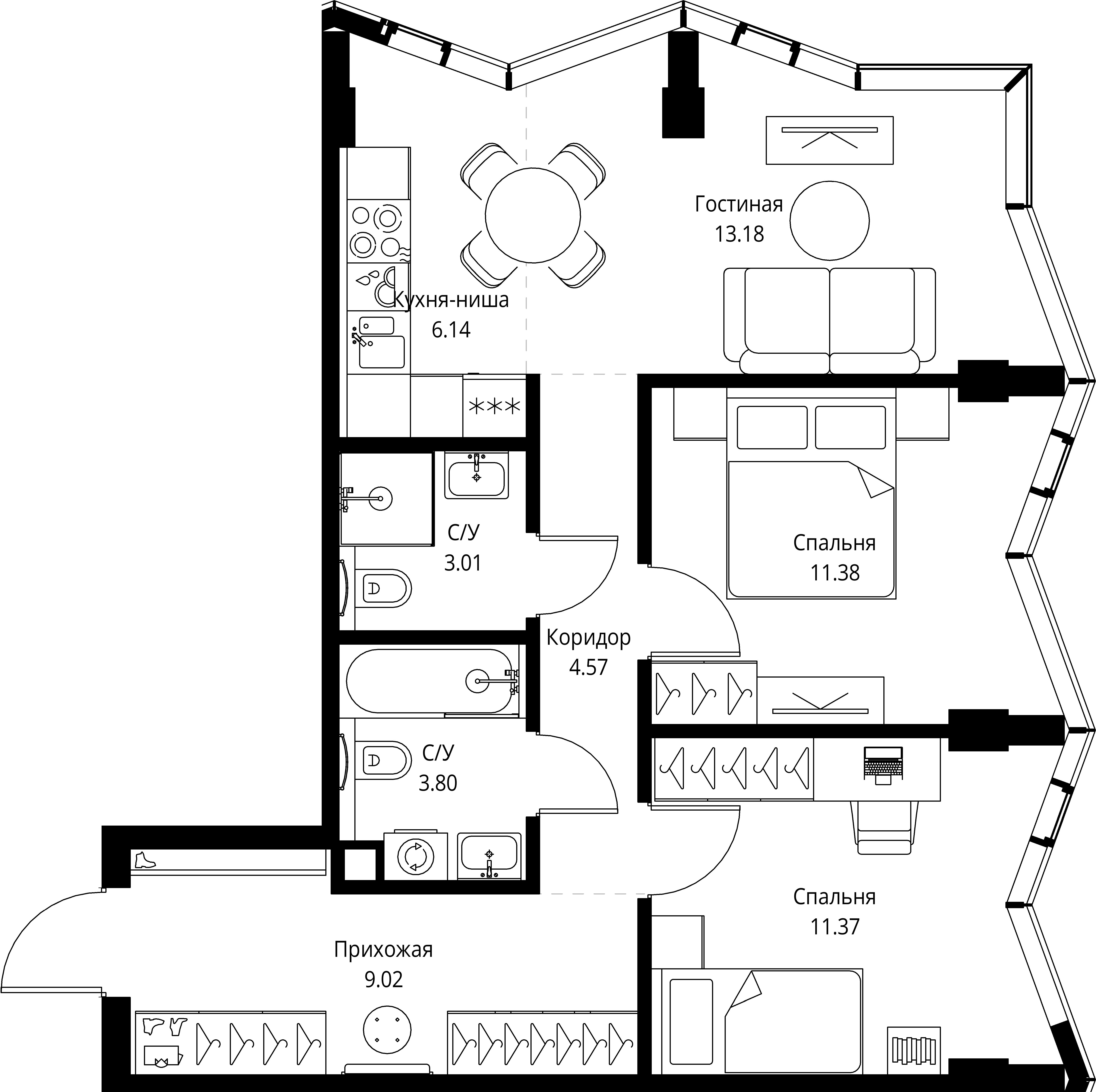 Квартира №30907