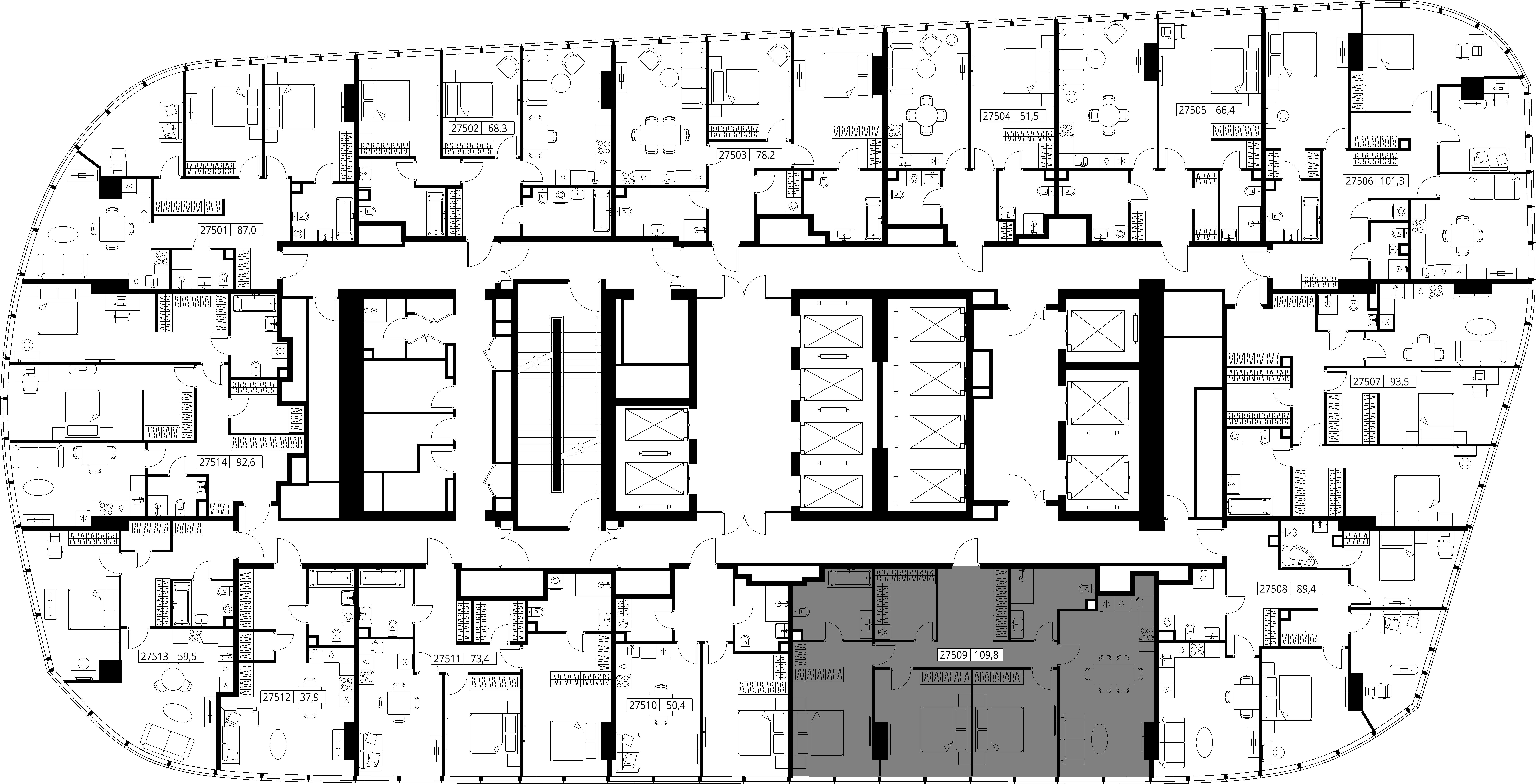 Wohnung 3 zimmer 110 m² Moskau, Russland