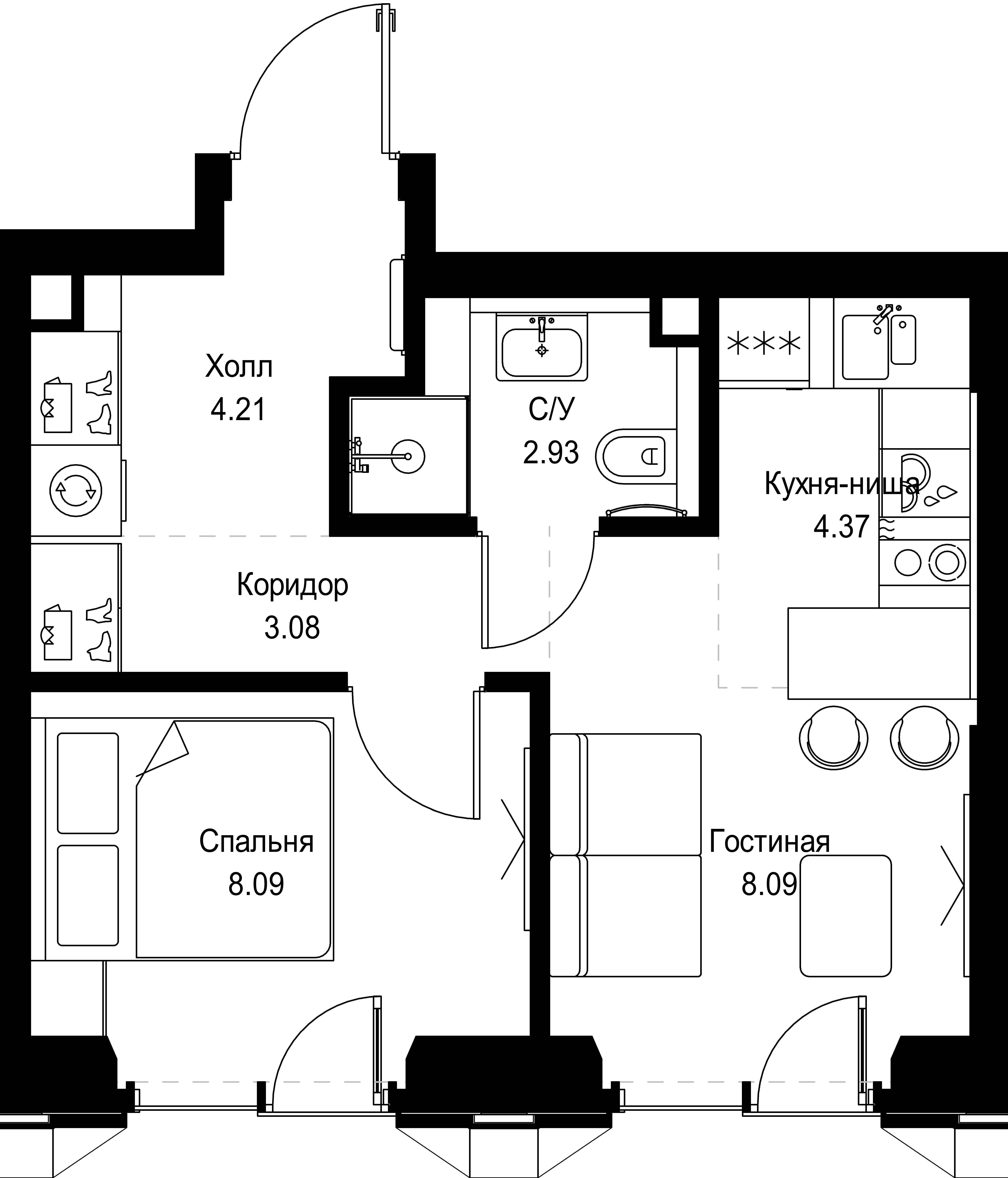Квартира №21308