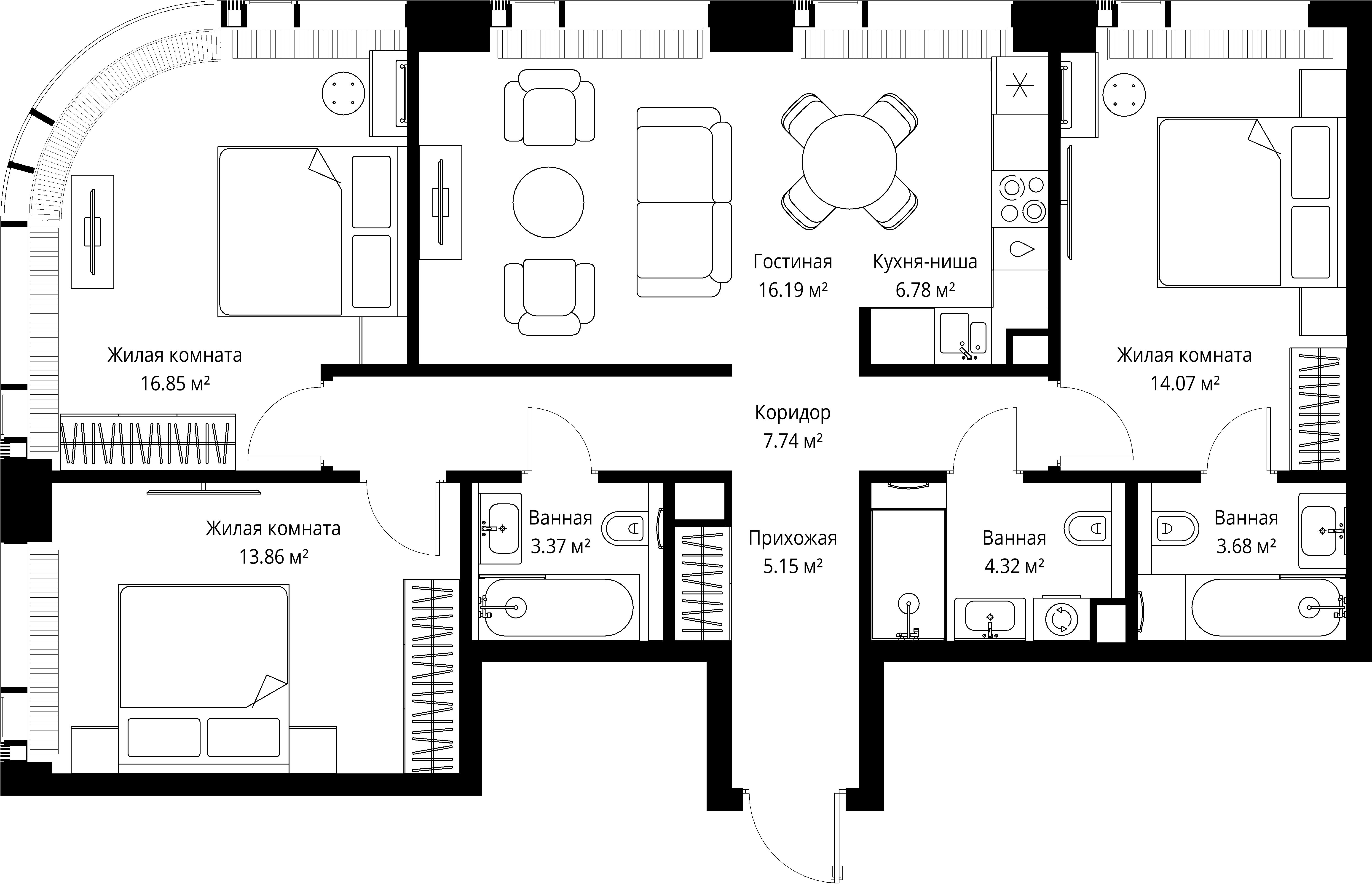 Квартира №12107