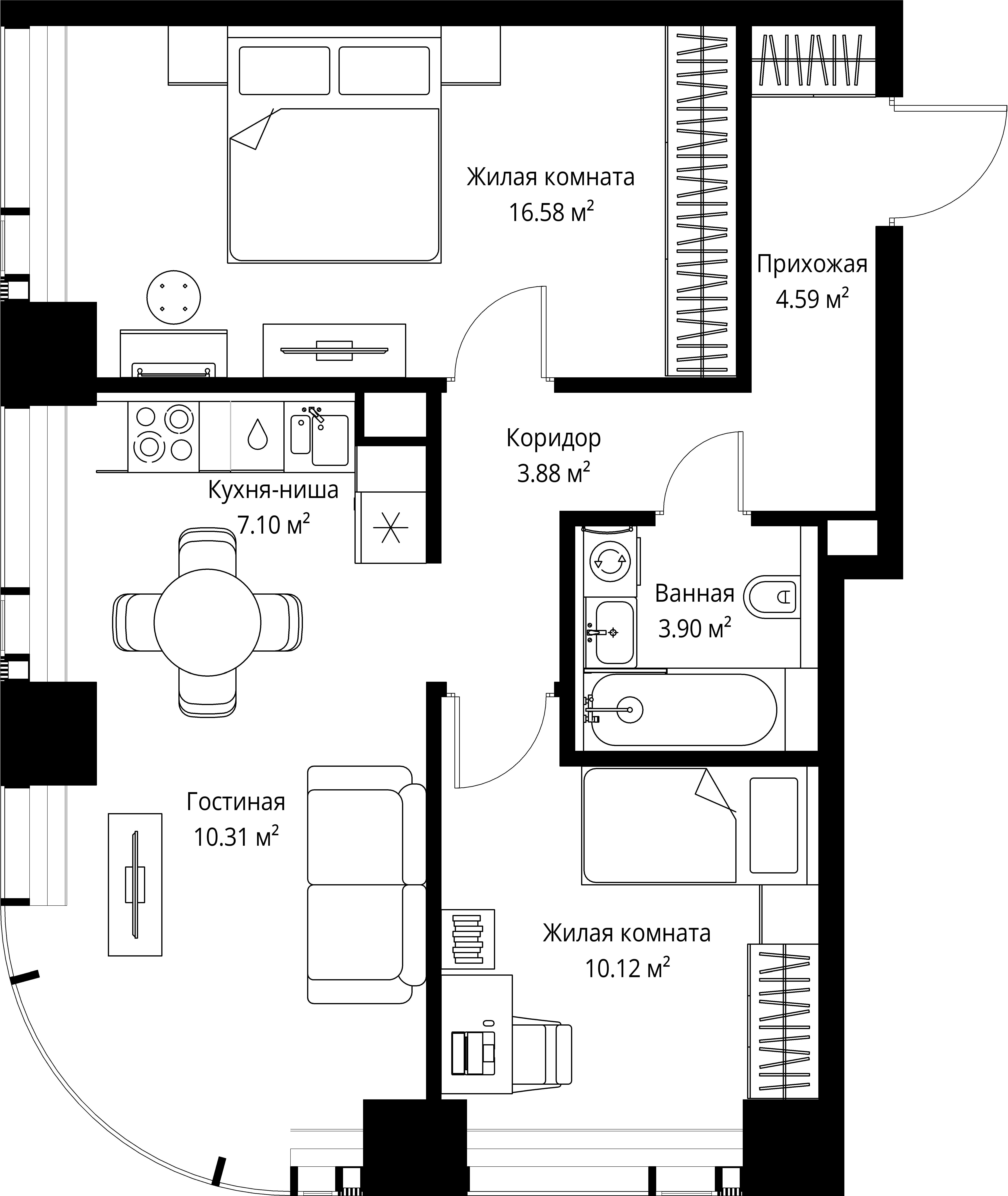 Квартира №33509