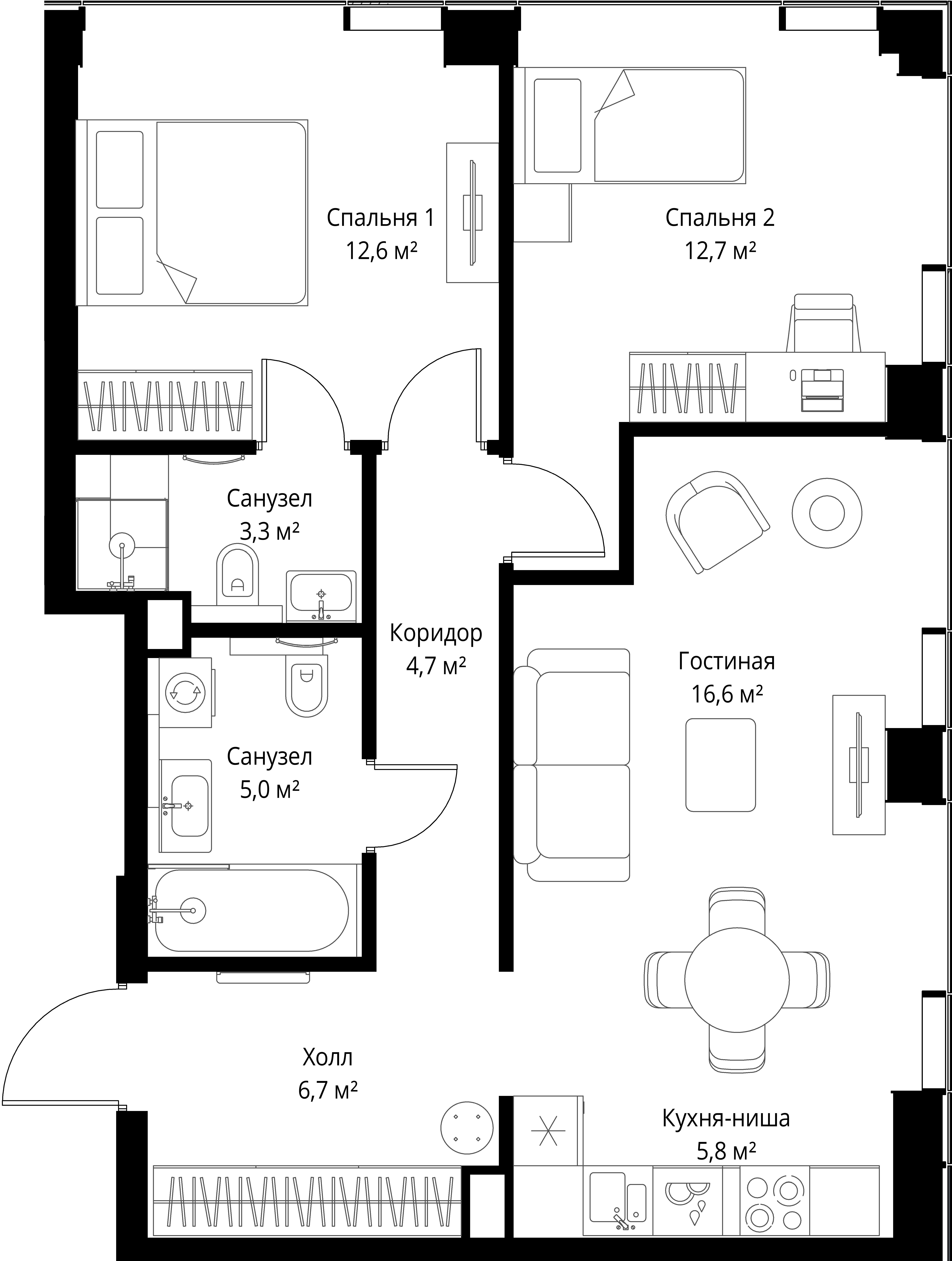 Квартира №113096