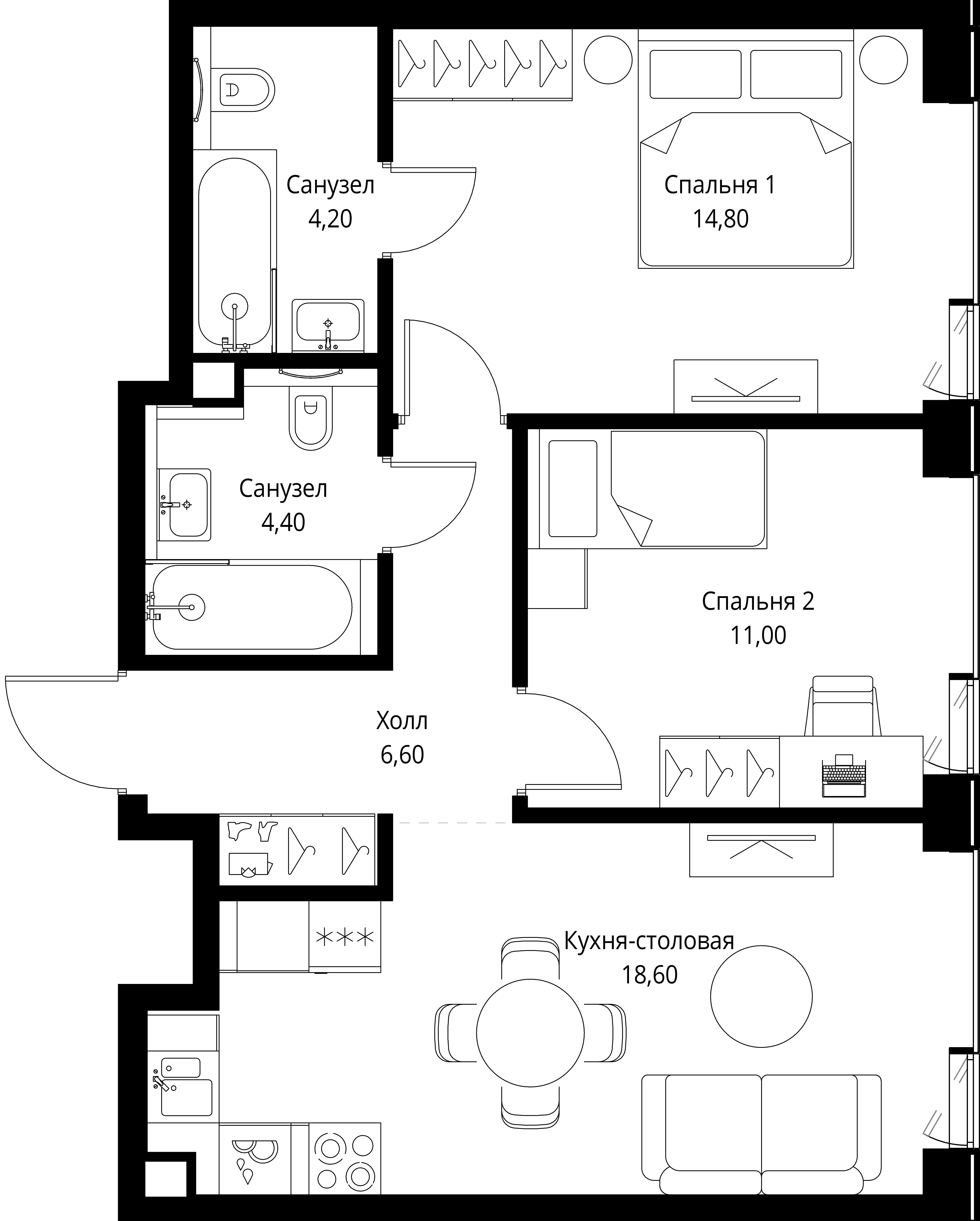 Квартира №121146