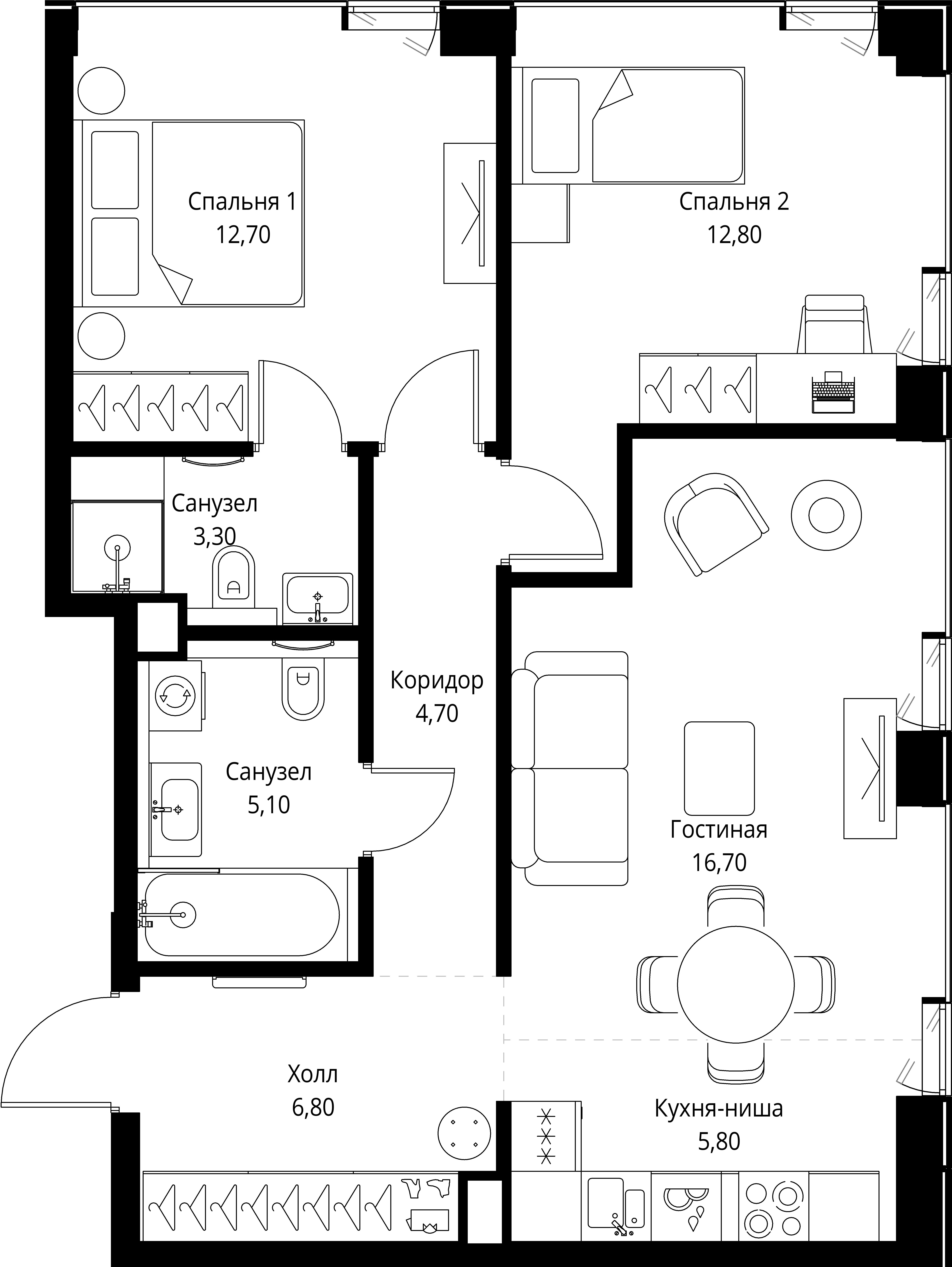 Квартира №121152