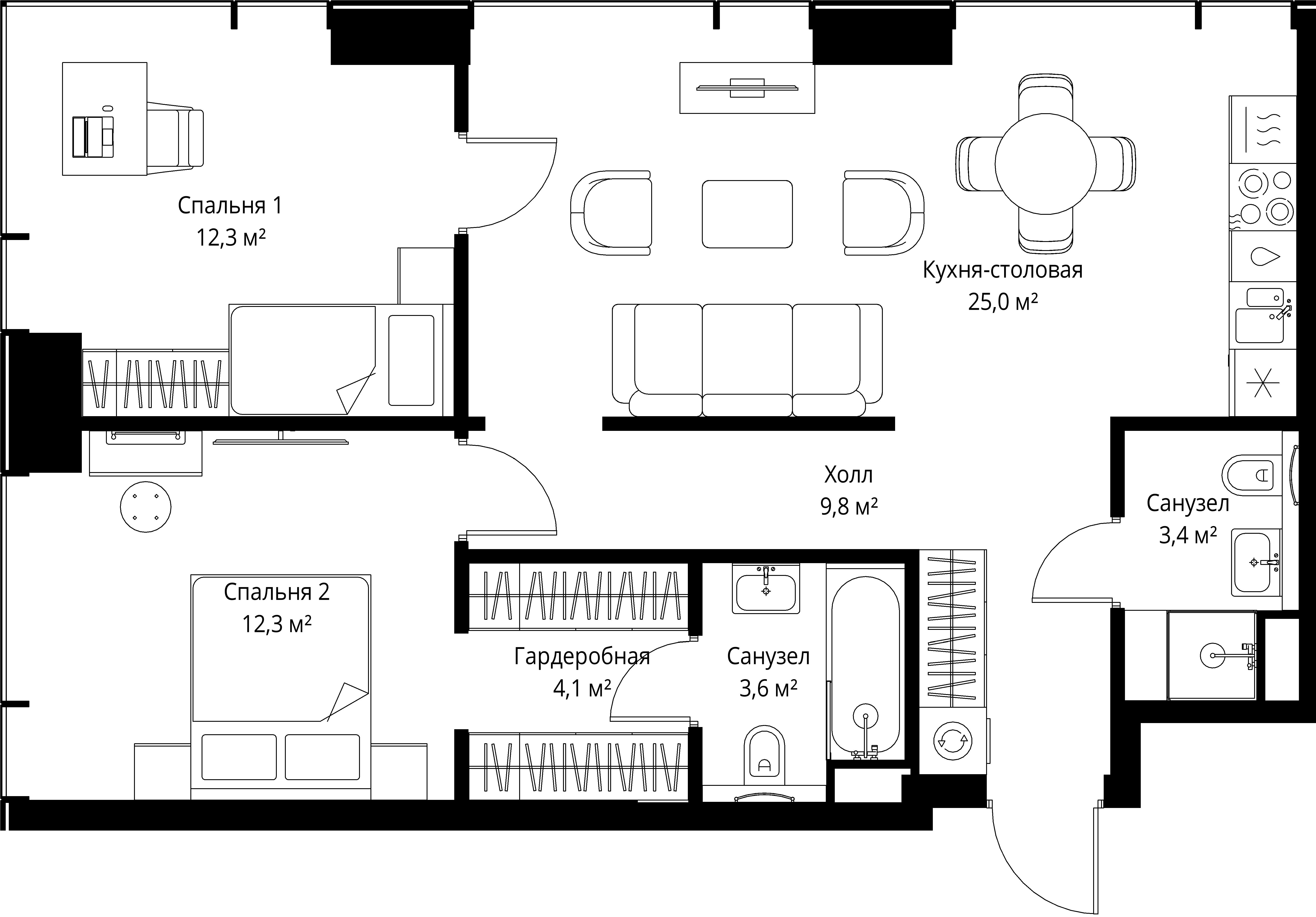 Квартира №331206