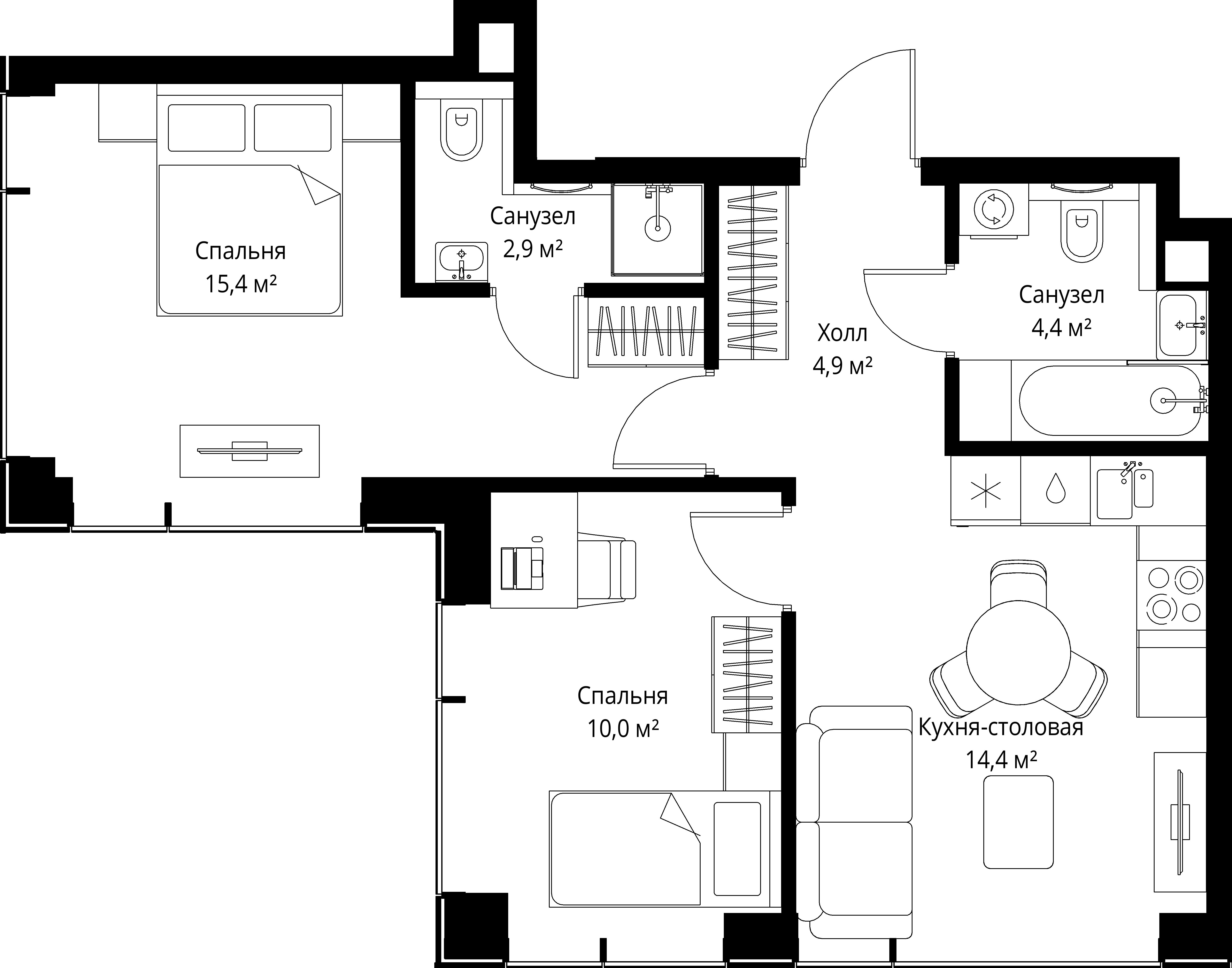 Квартира №416074