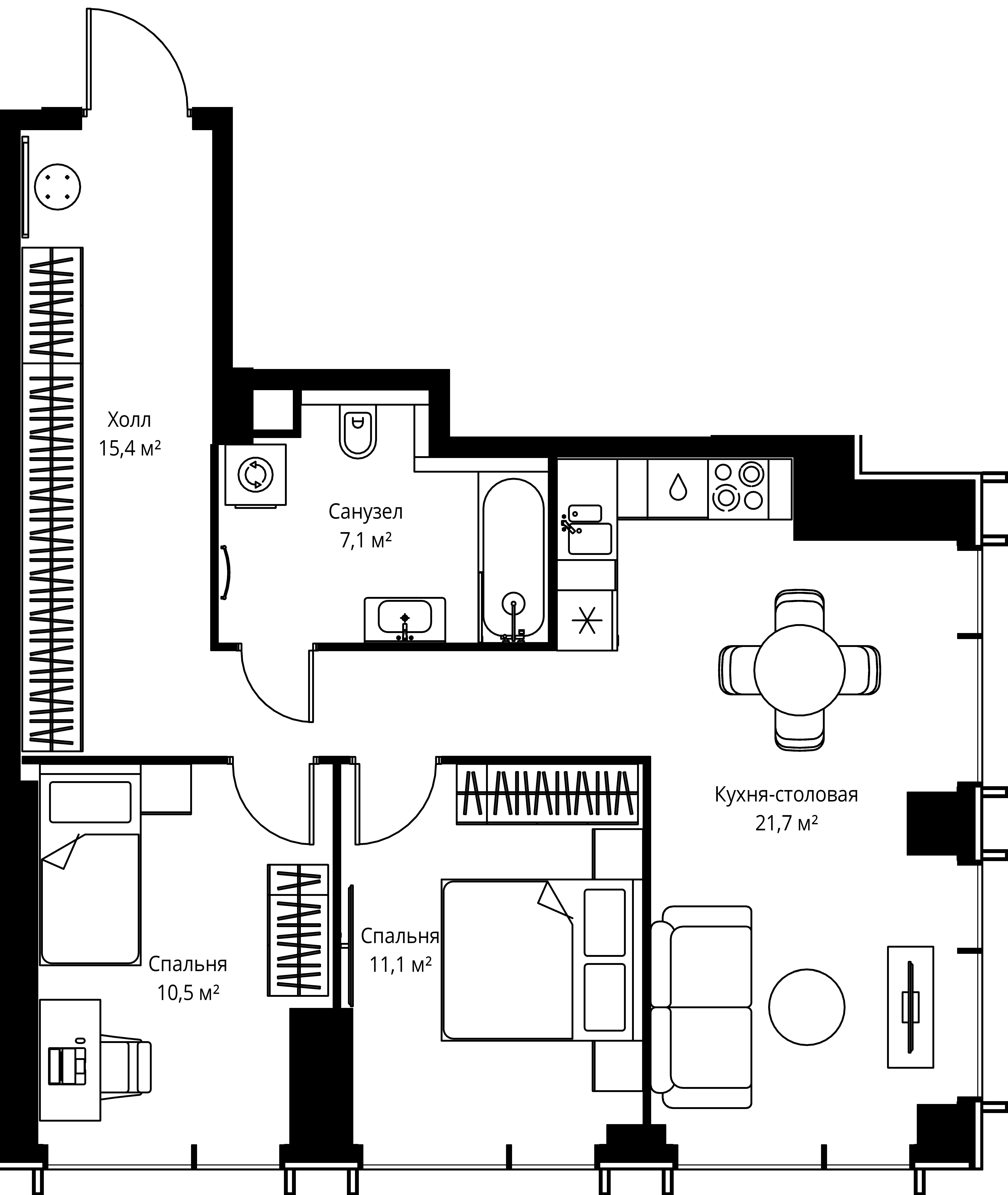 Квартира №519250