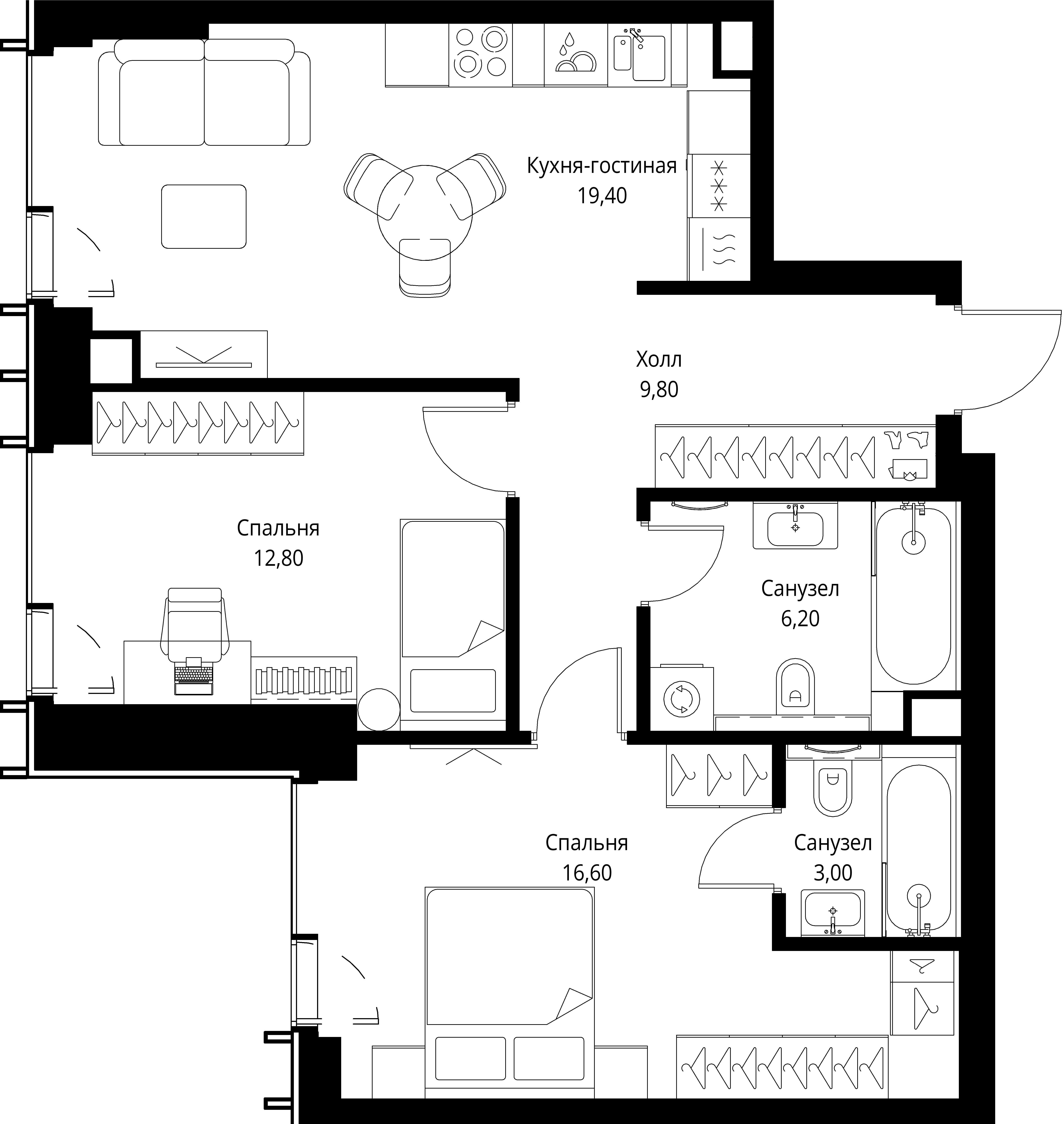 Квартира №530386