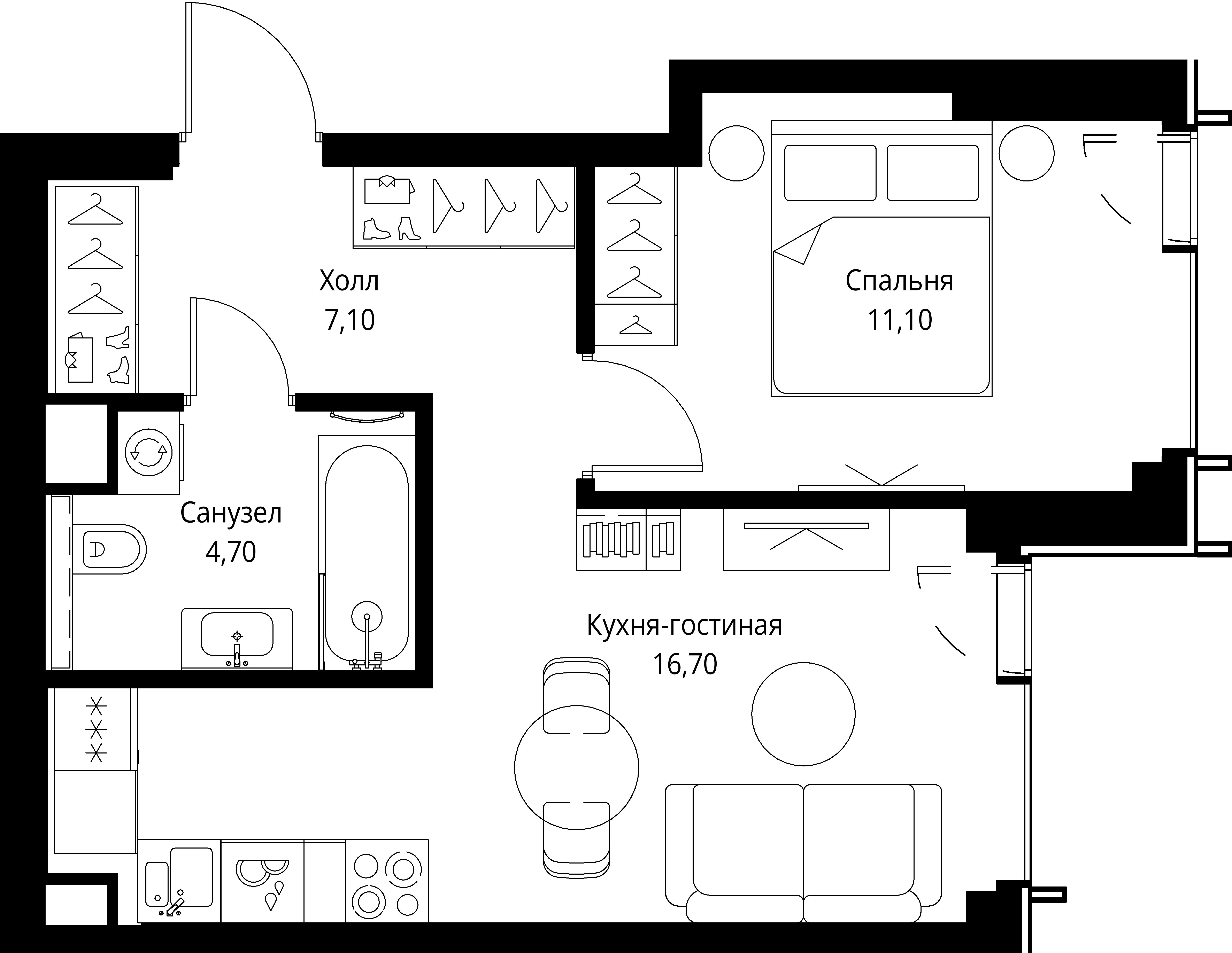 Квартира №530390