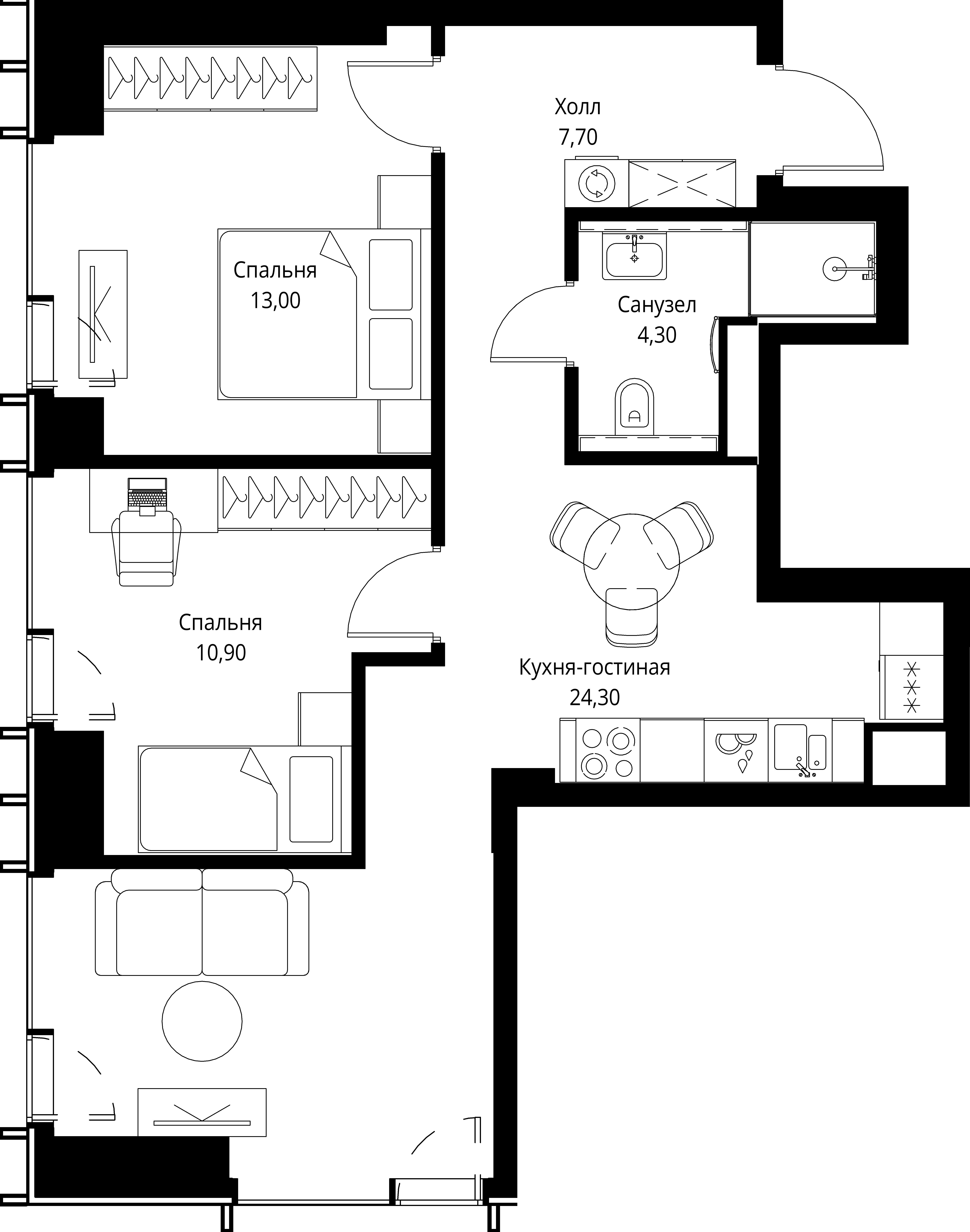 Квартира №533428