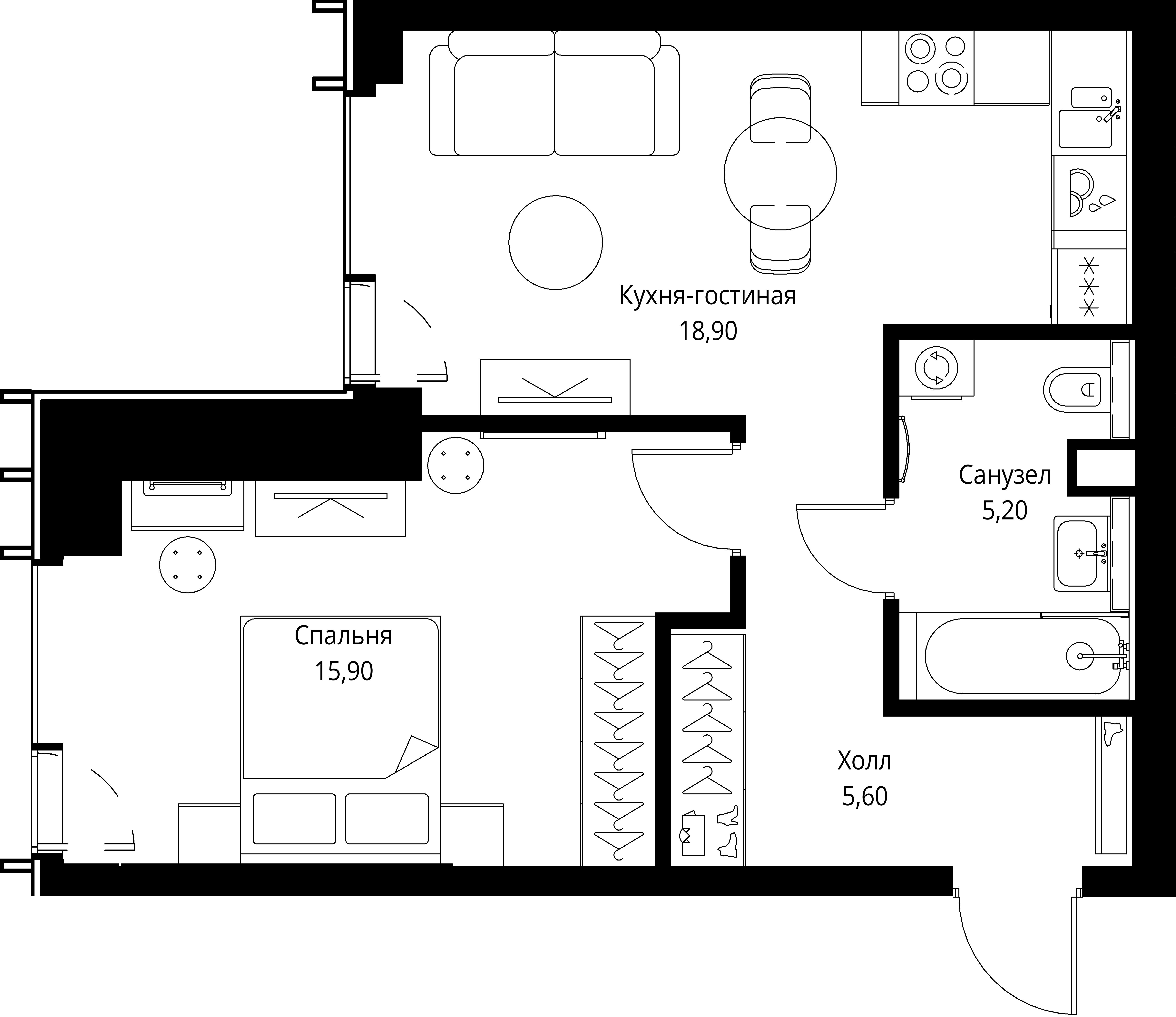 Квартира №533429