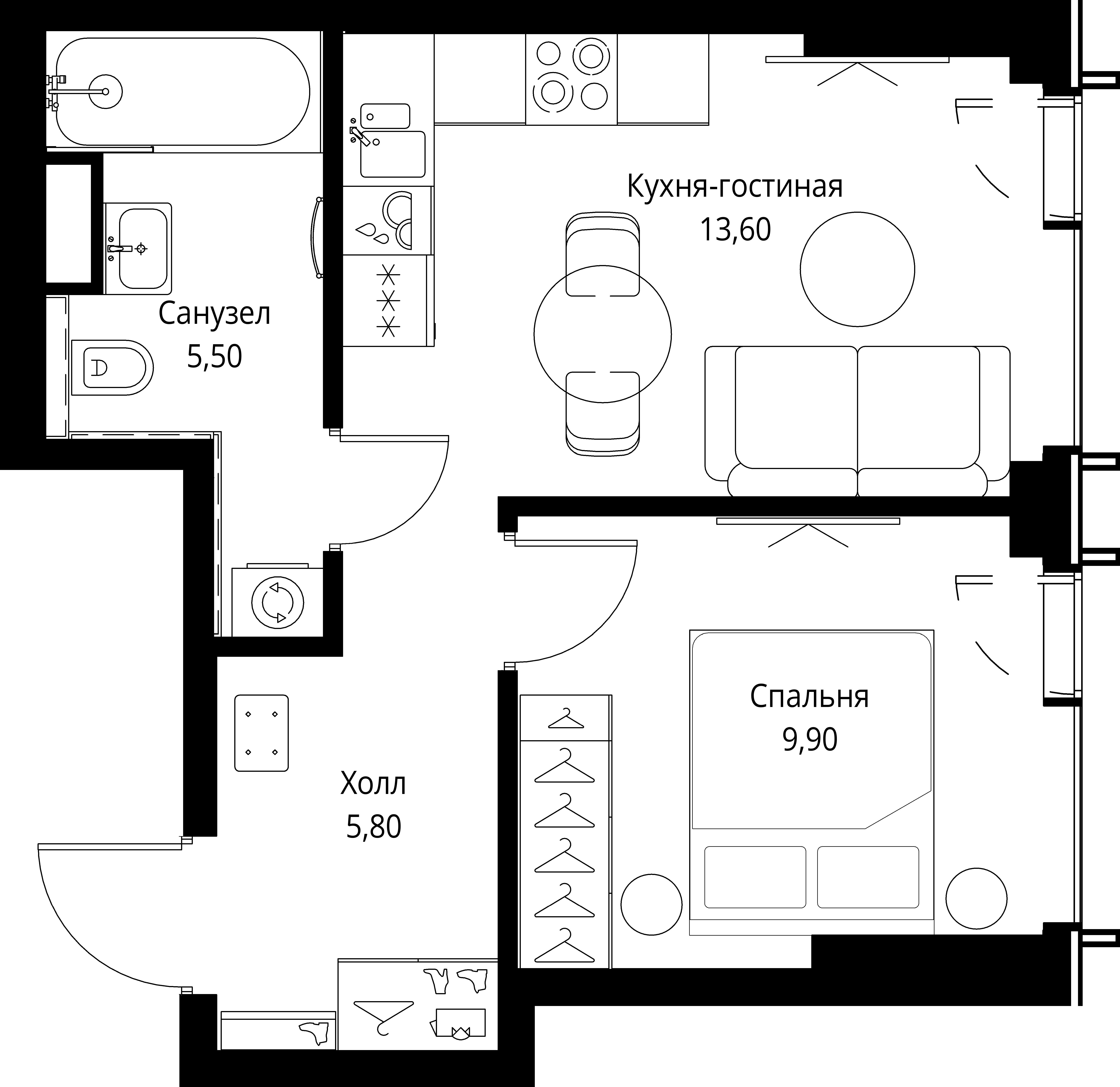 Квартира №533422