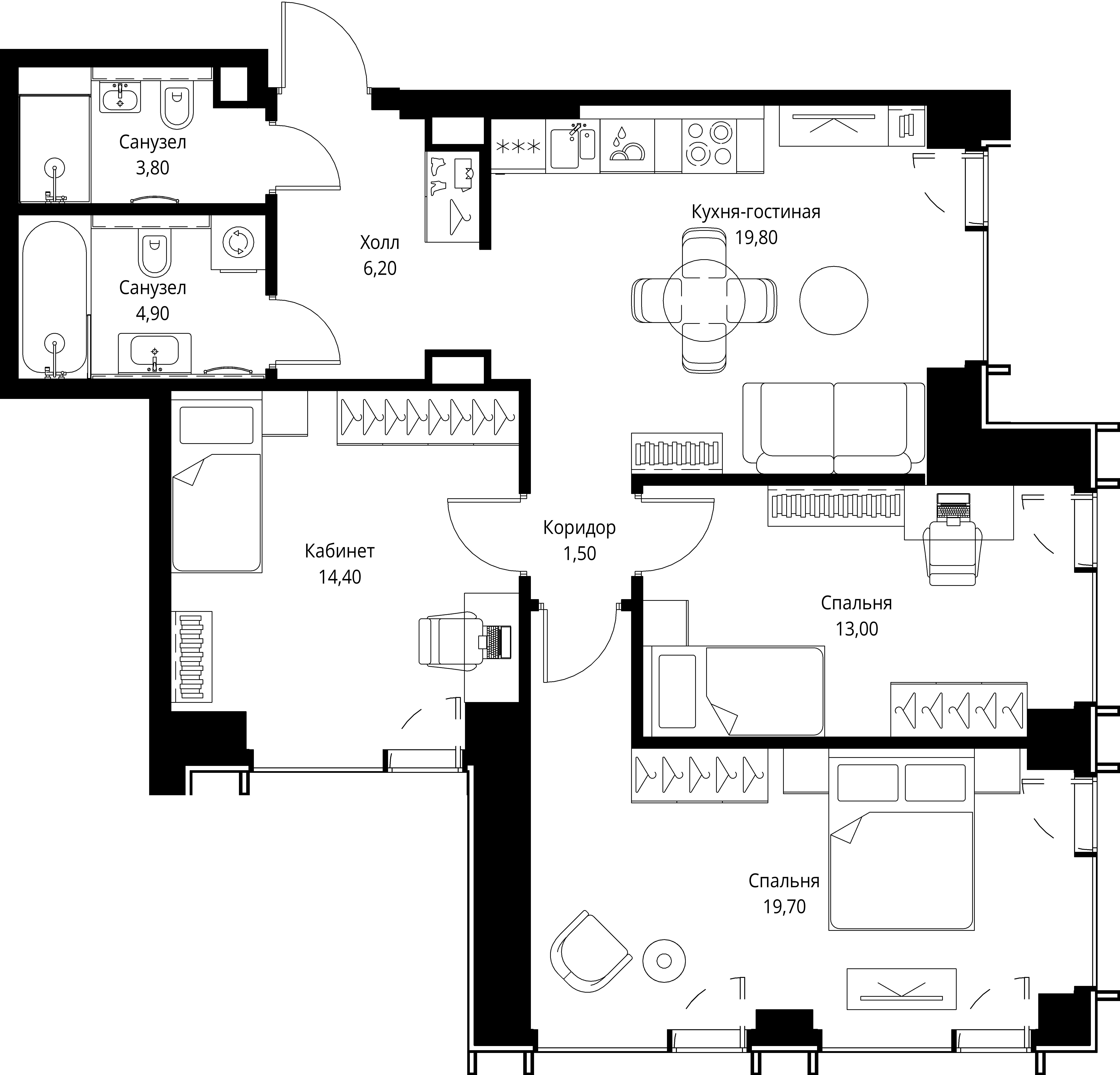 Квартира №533426