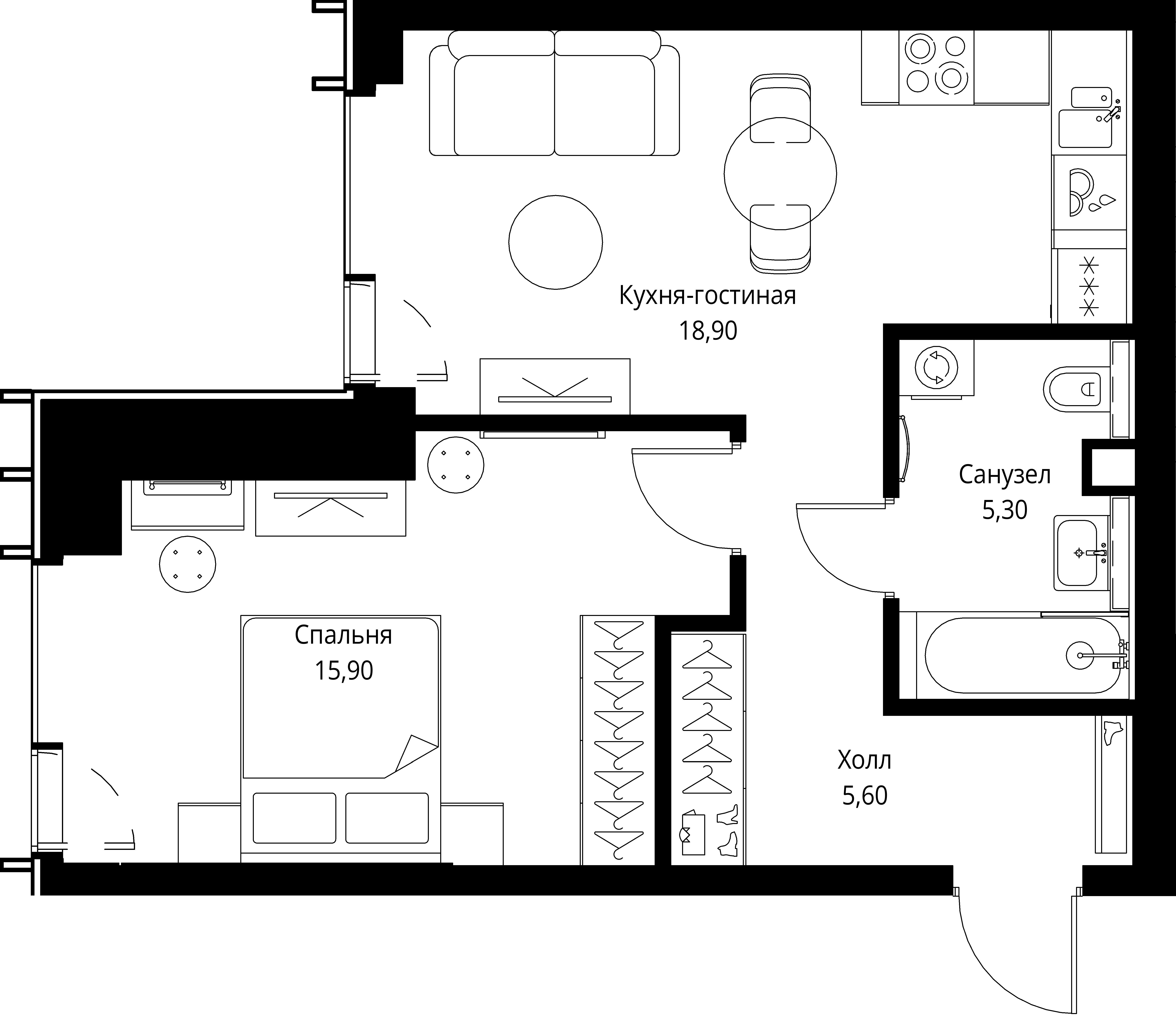 Квартира №536462