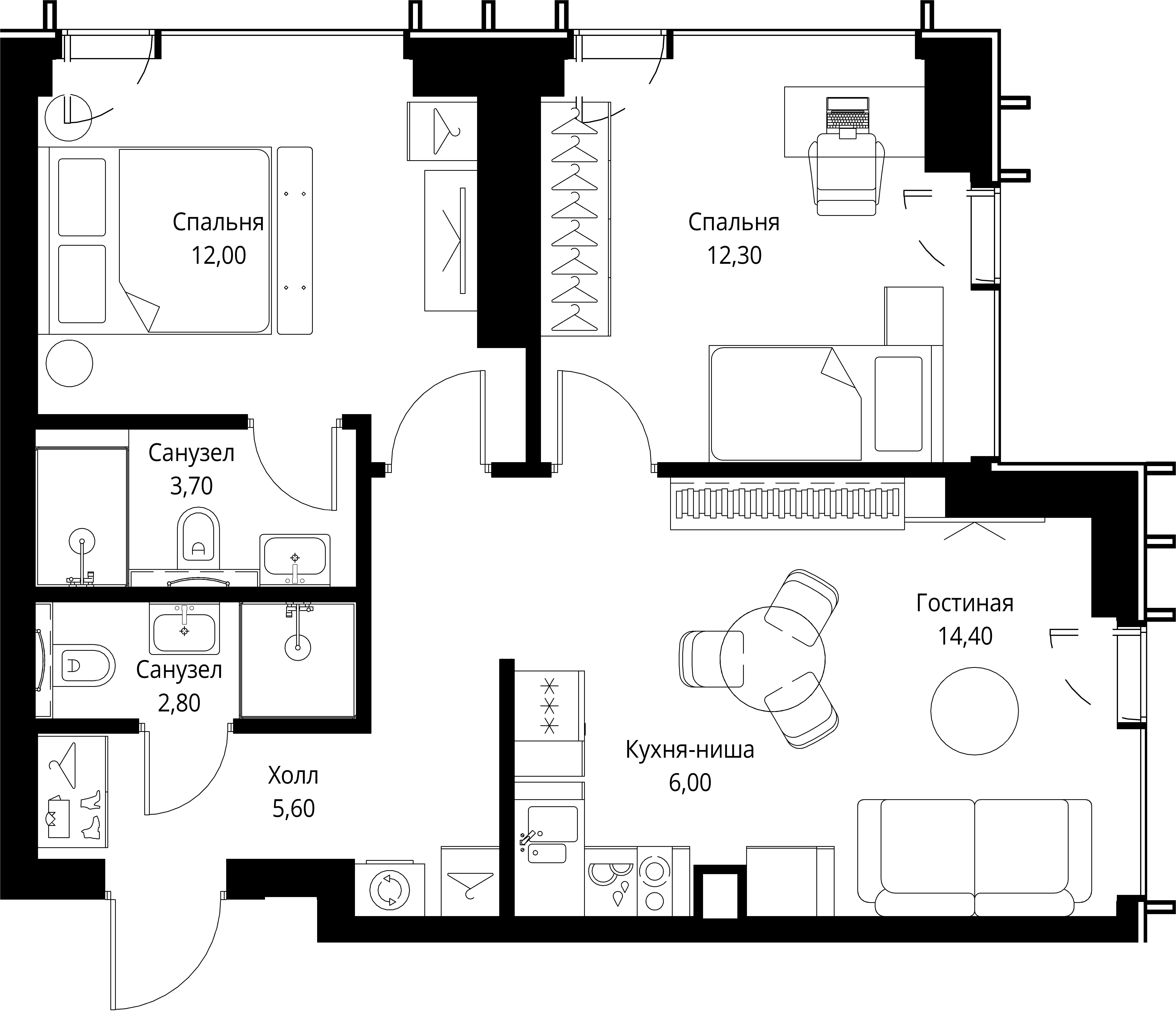 Квартира №536454