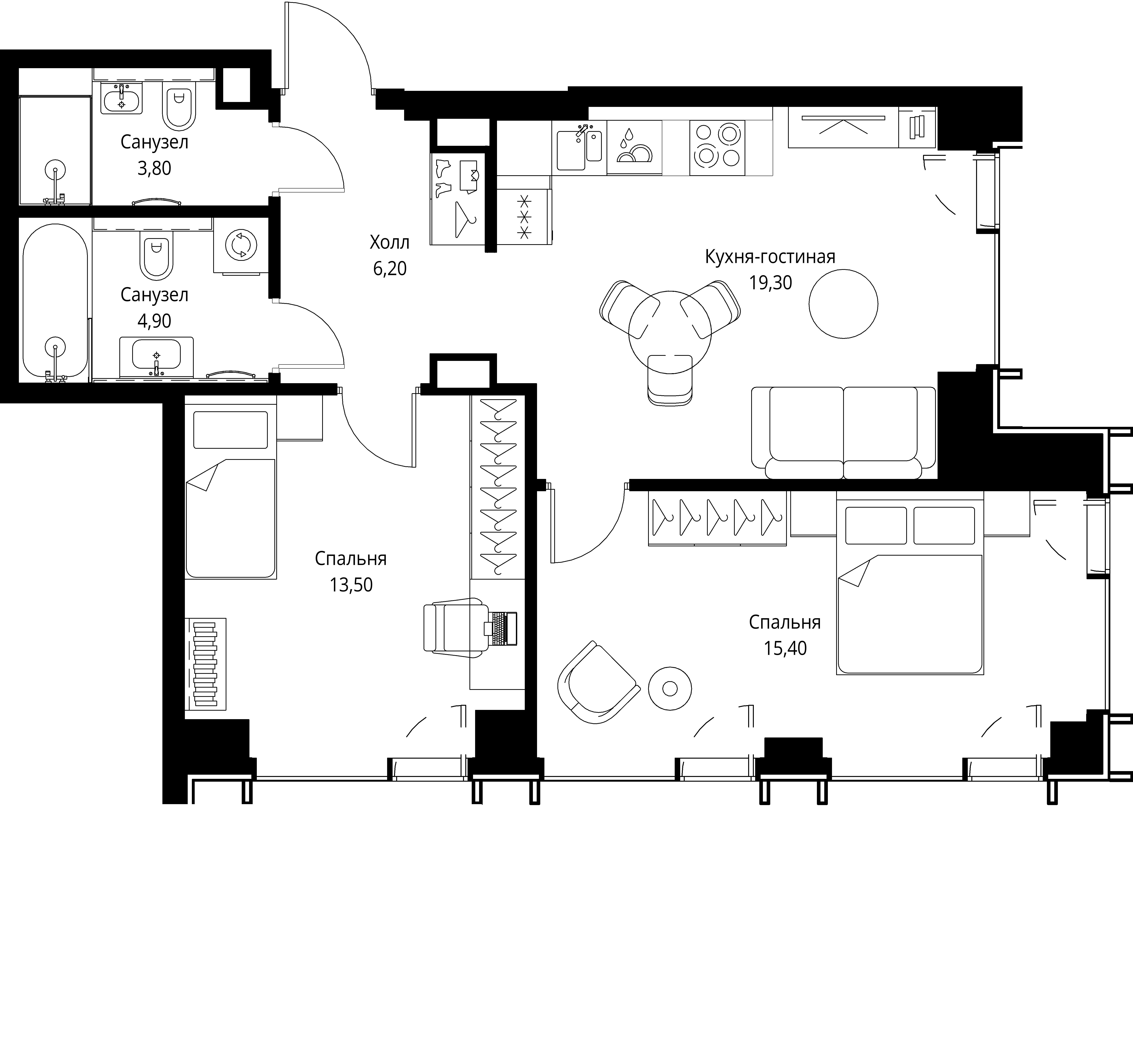 Квартира №539490