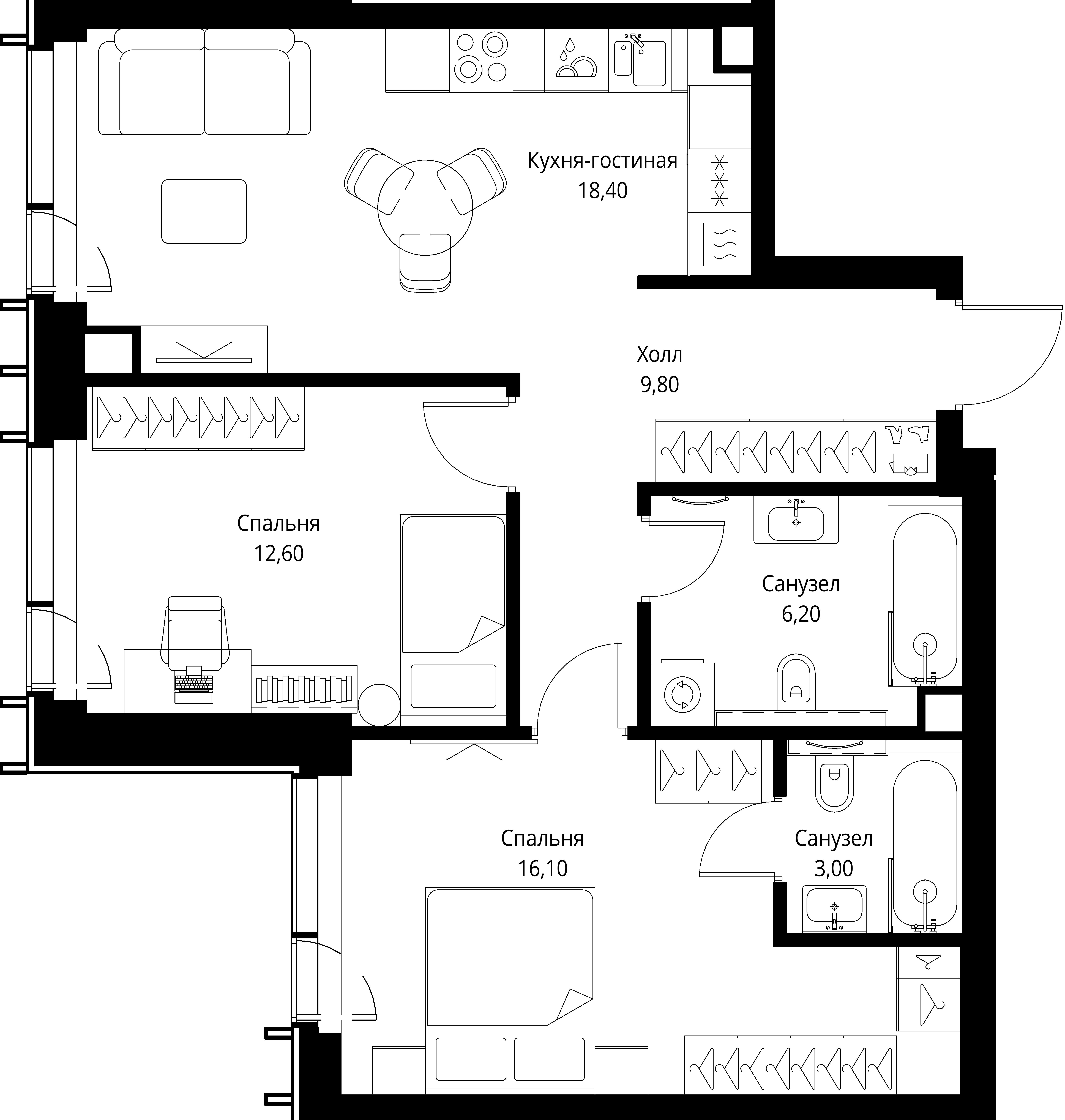 Квартира №540494