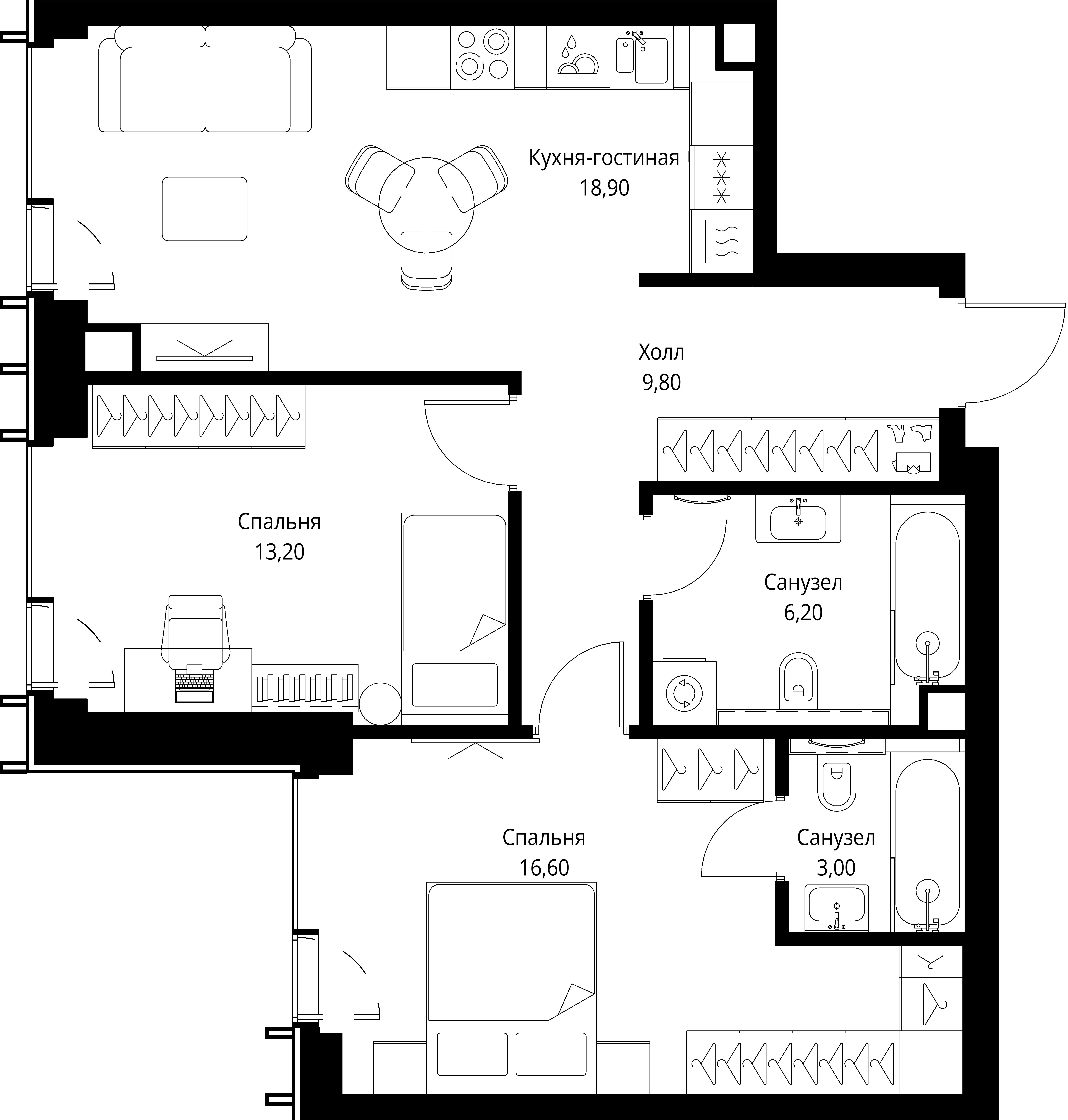 Квартира №542513