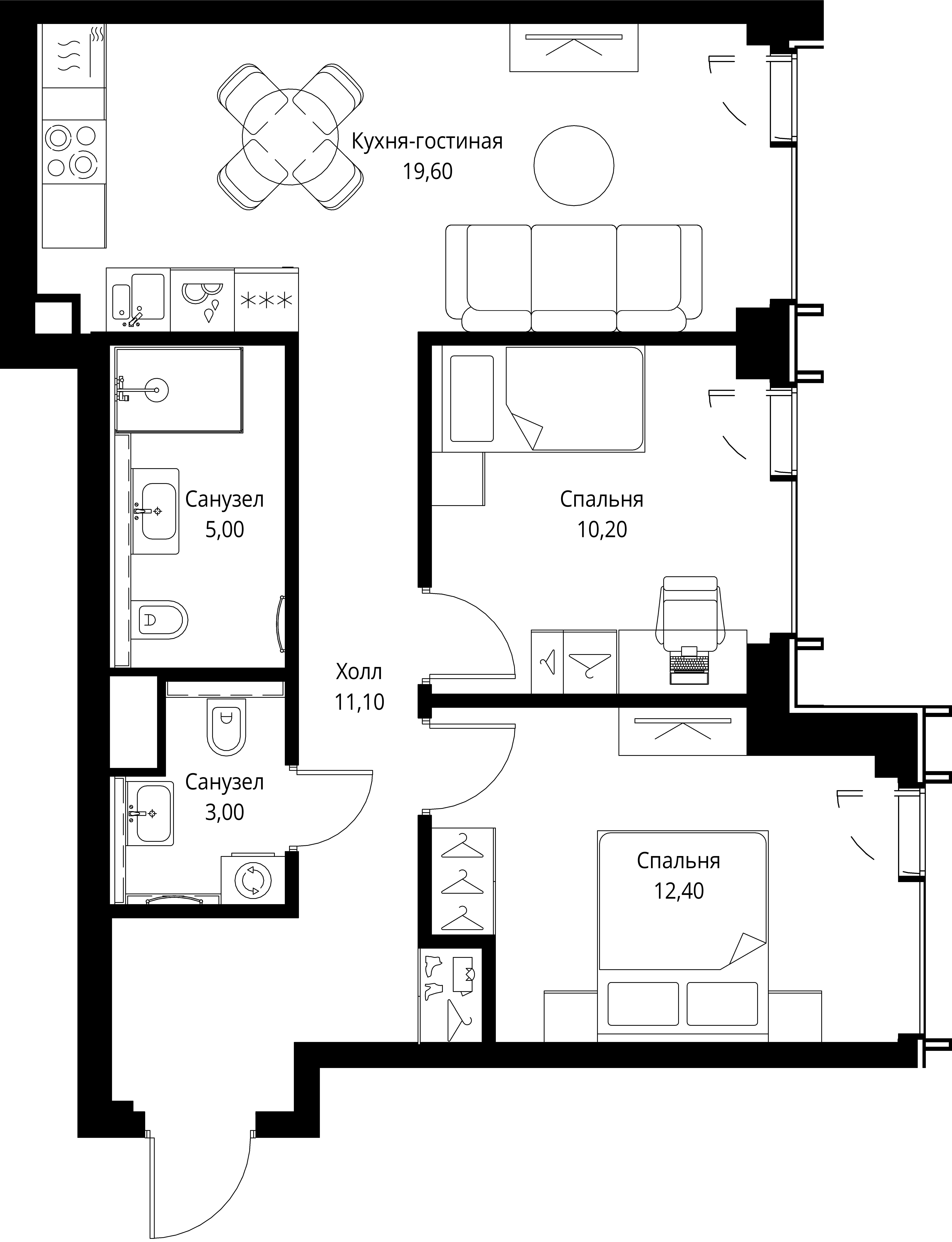 Квартира №542516