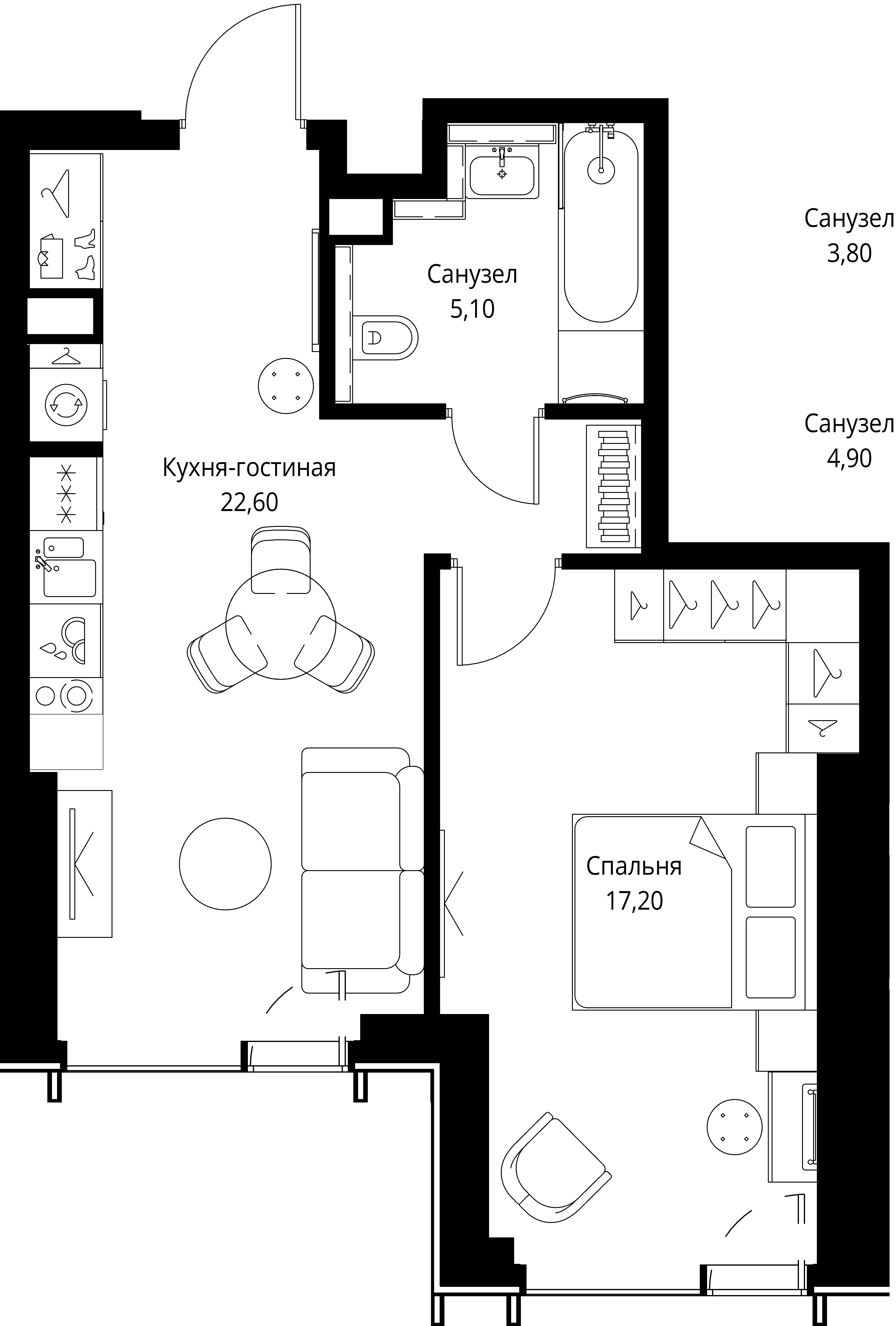 Квартира №542519