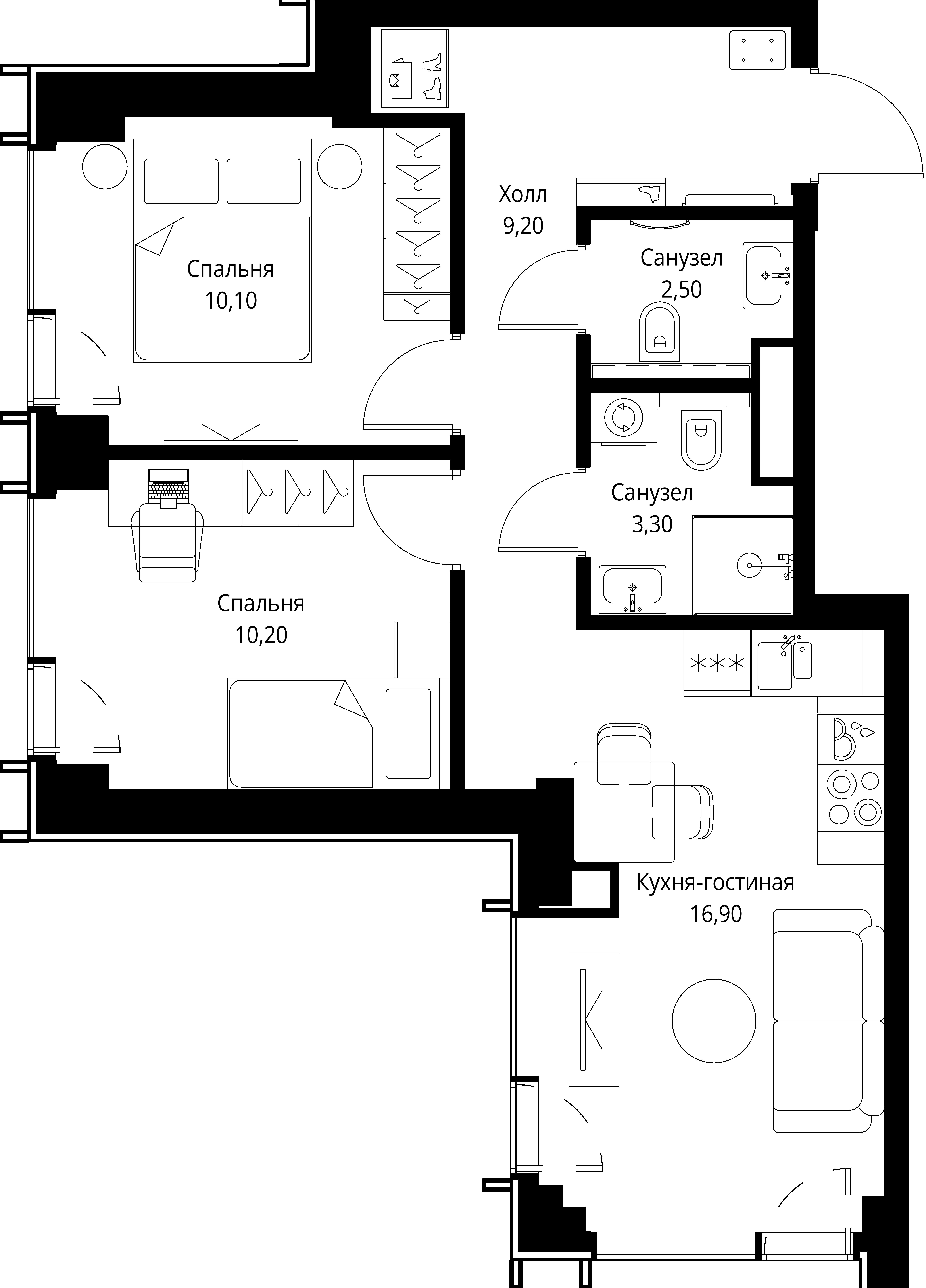 Квартира №542520