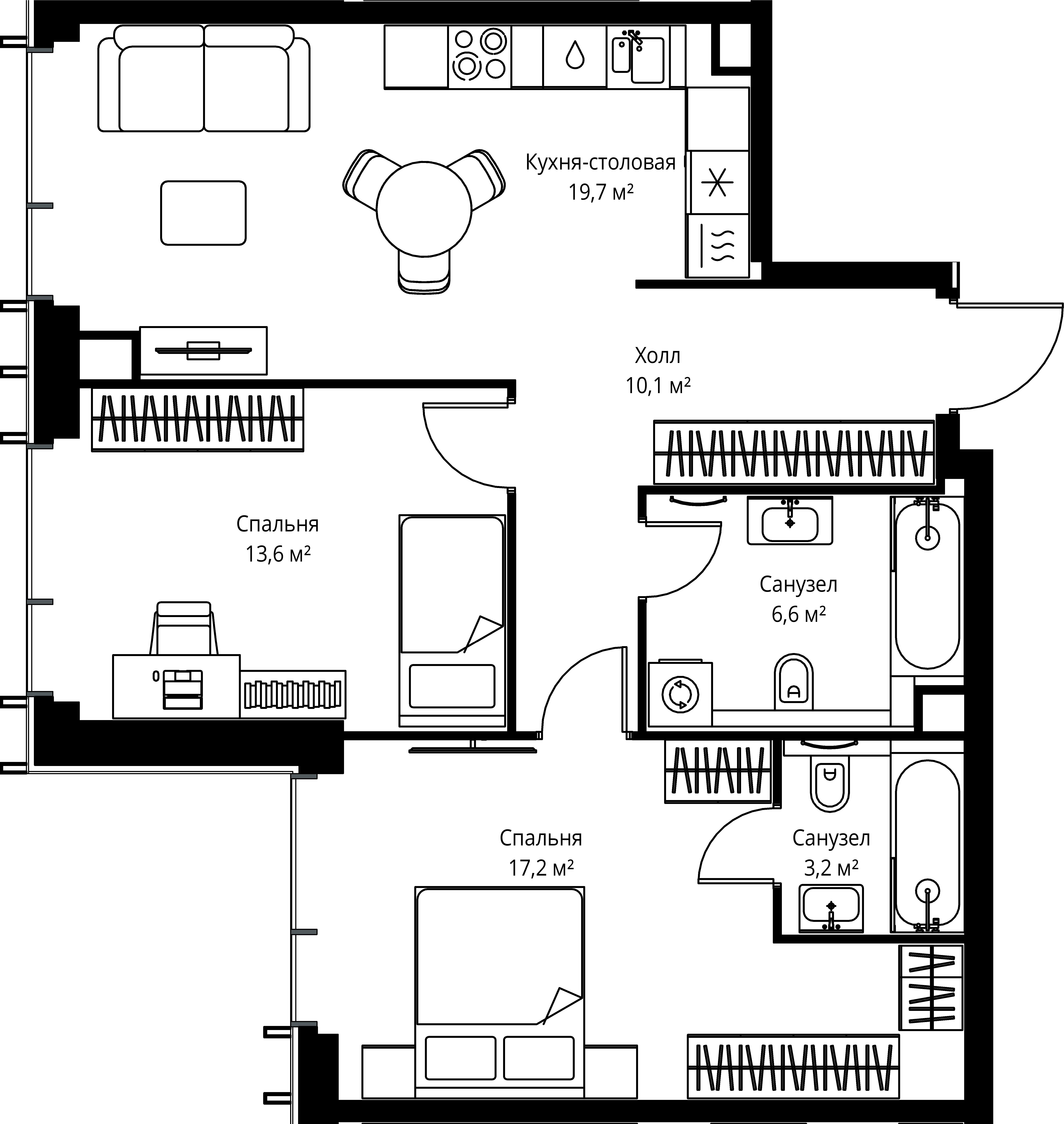 Квартира №552589