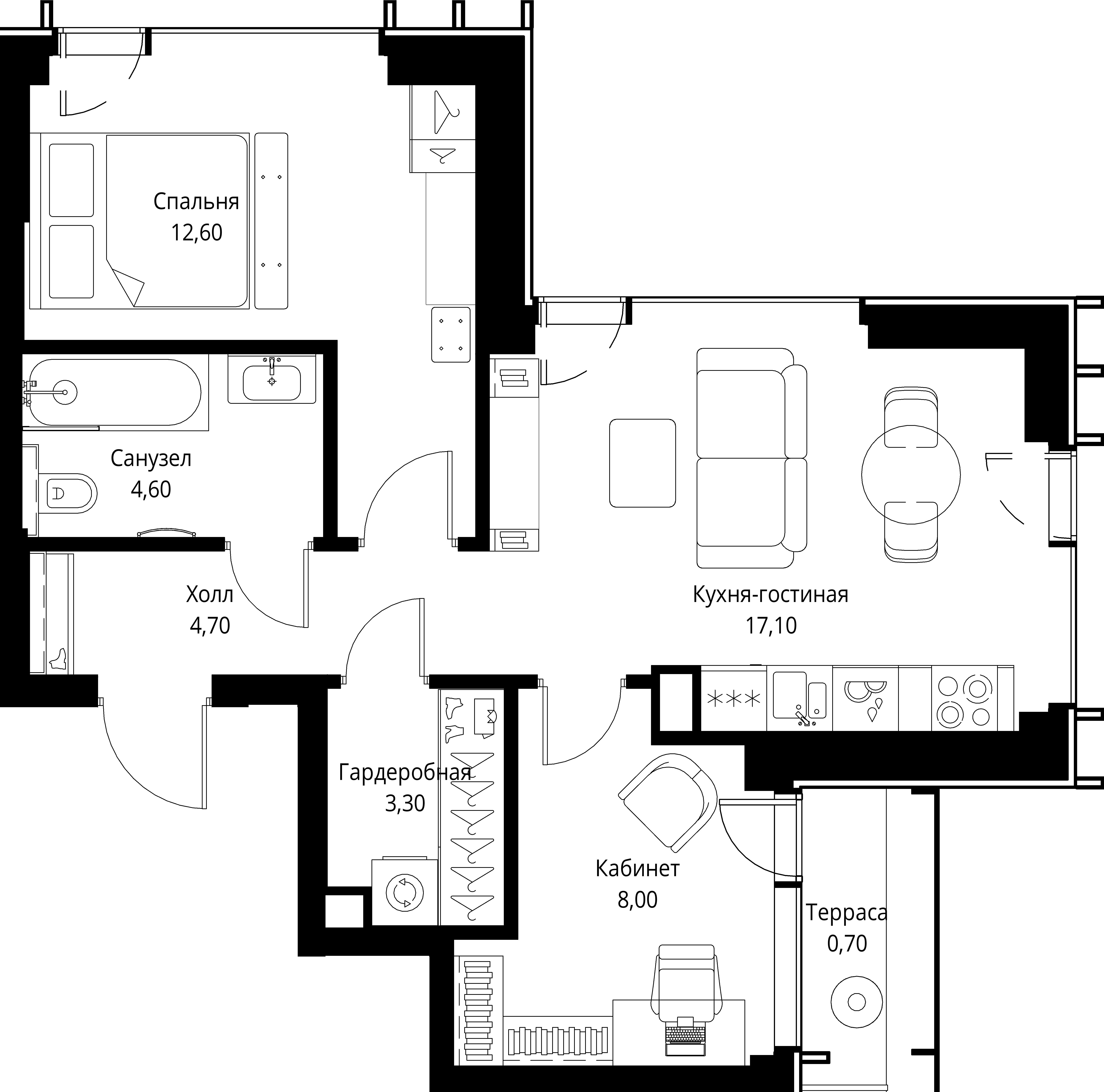 Квартира №554605