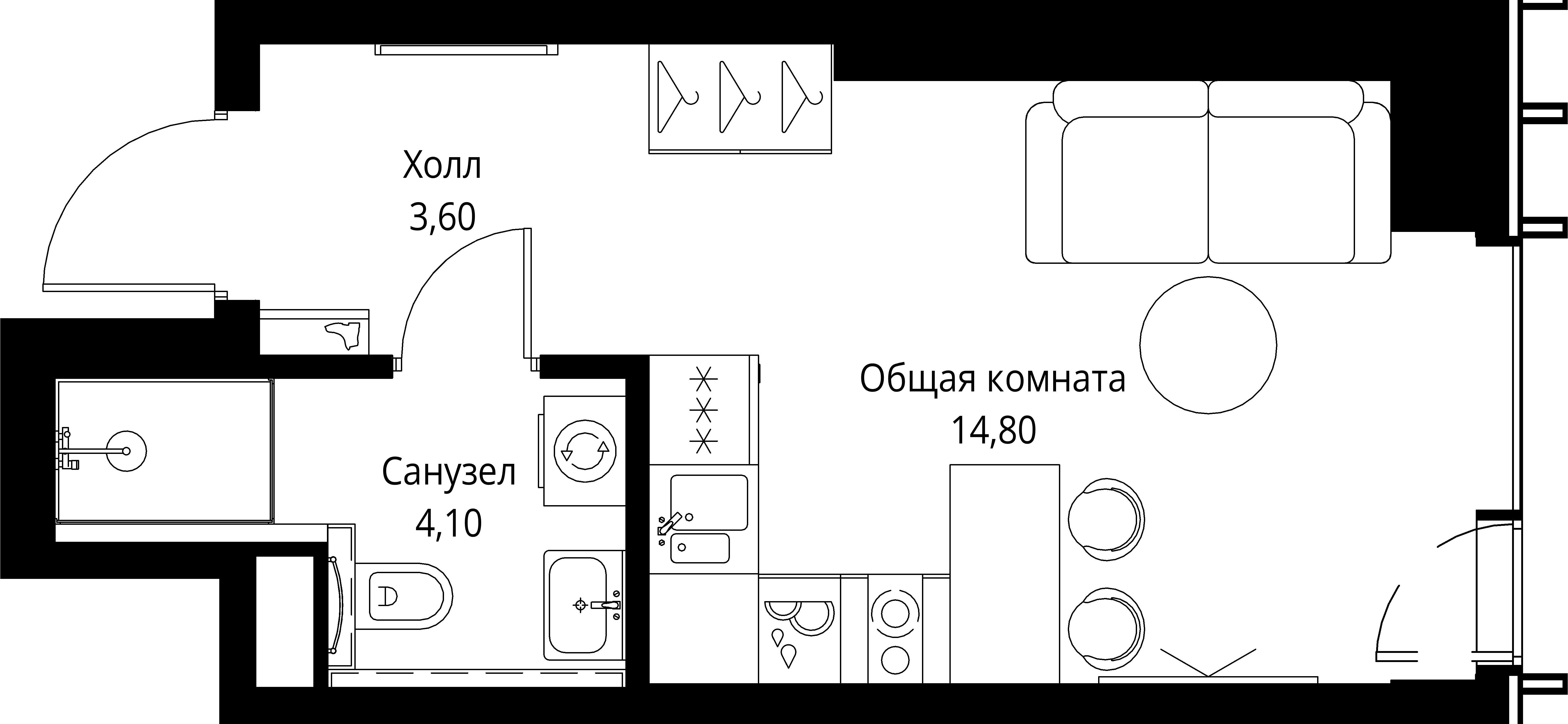 Квартира №614158