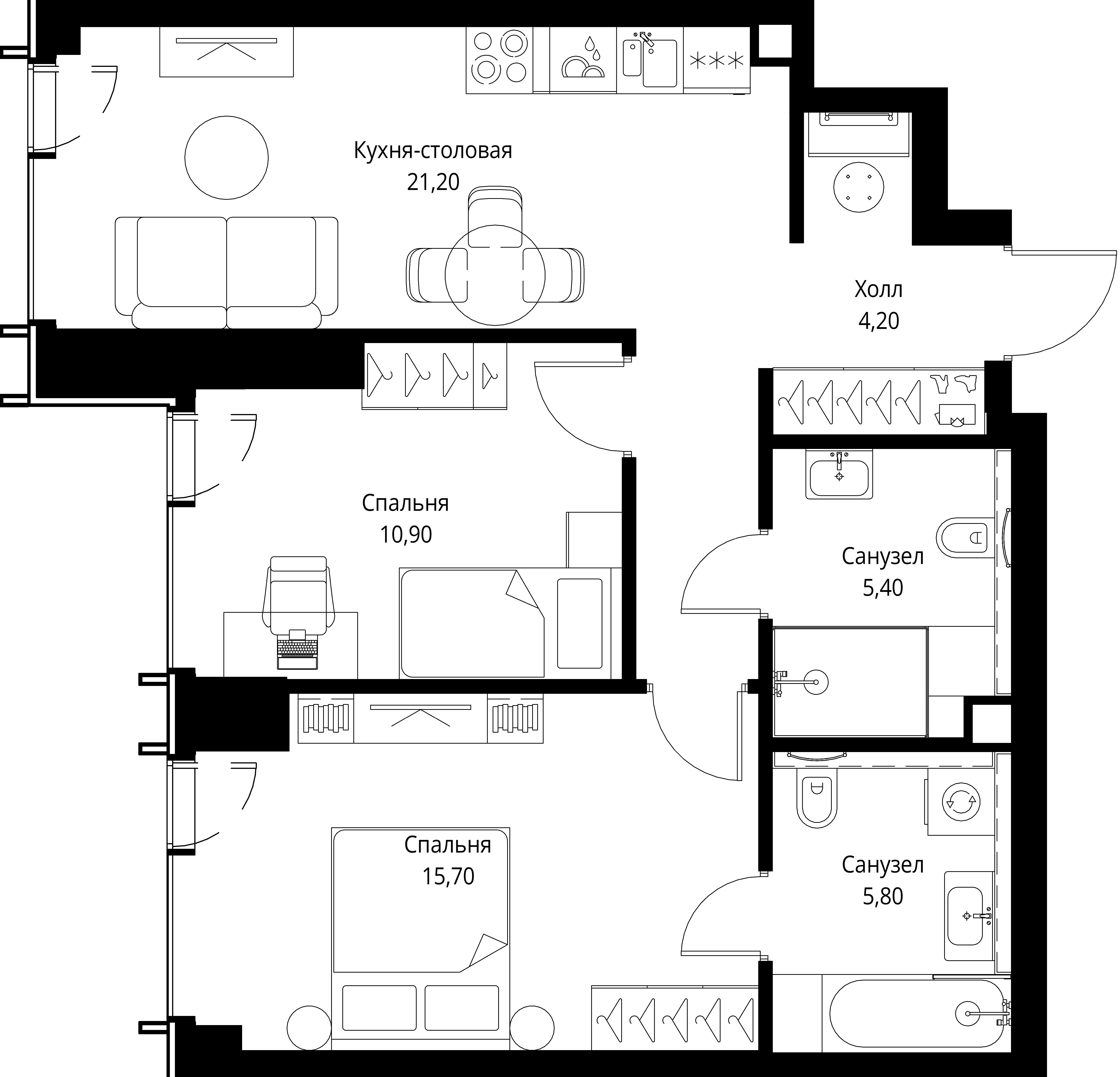 Квартира №615165