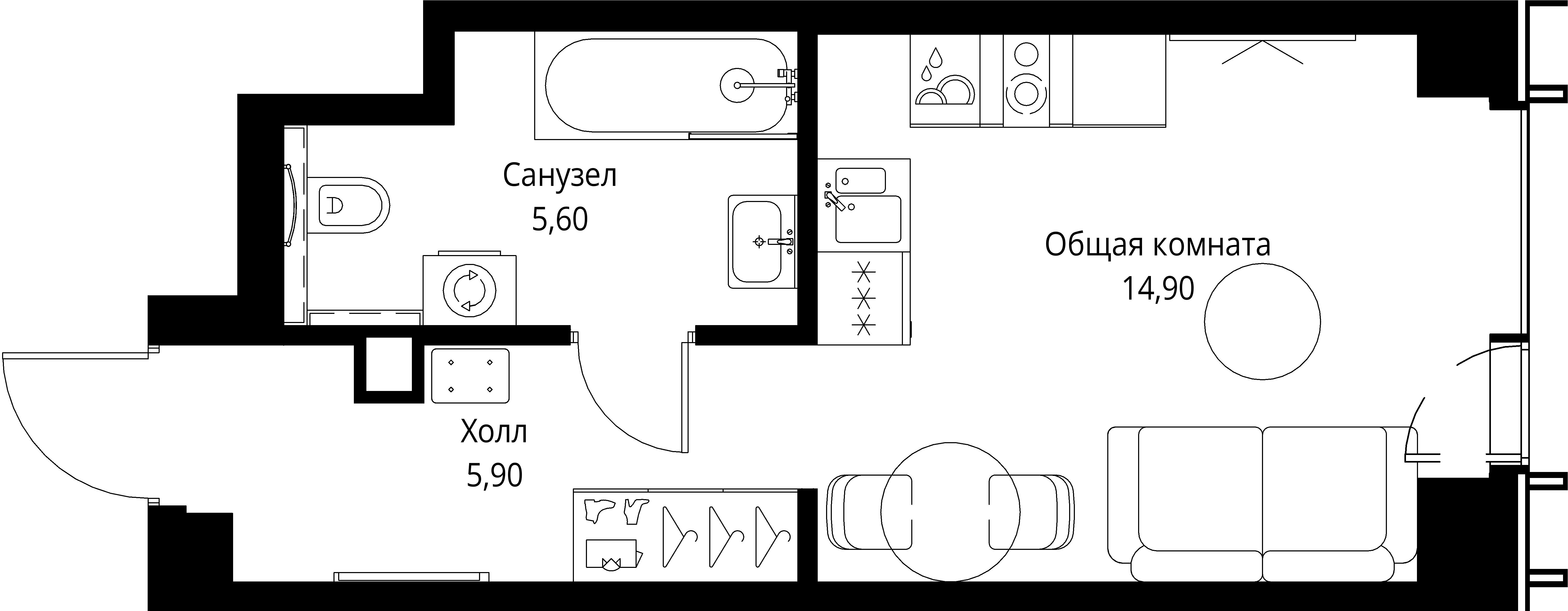 Квартира №619224