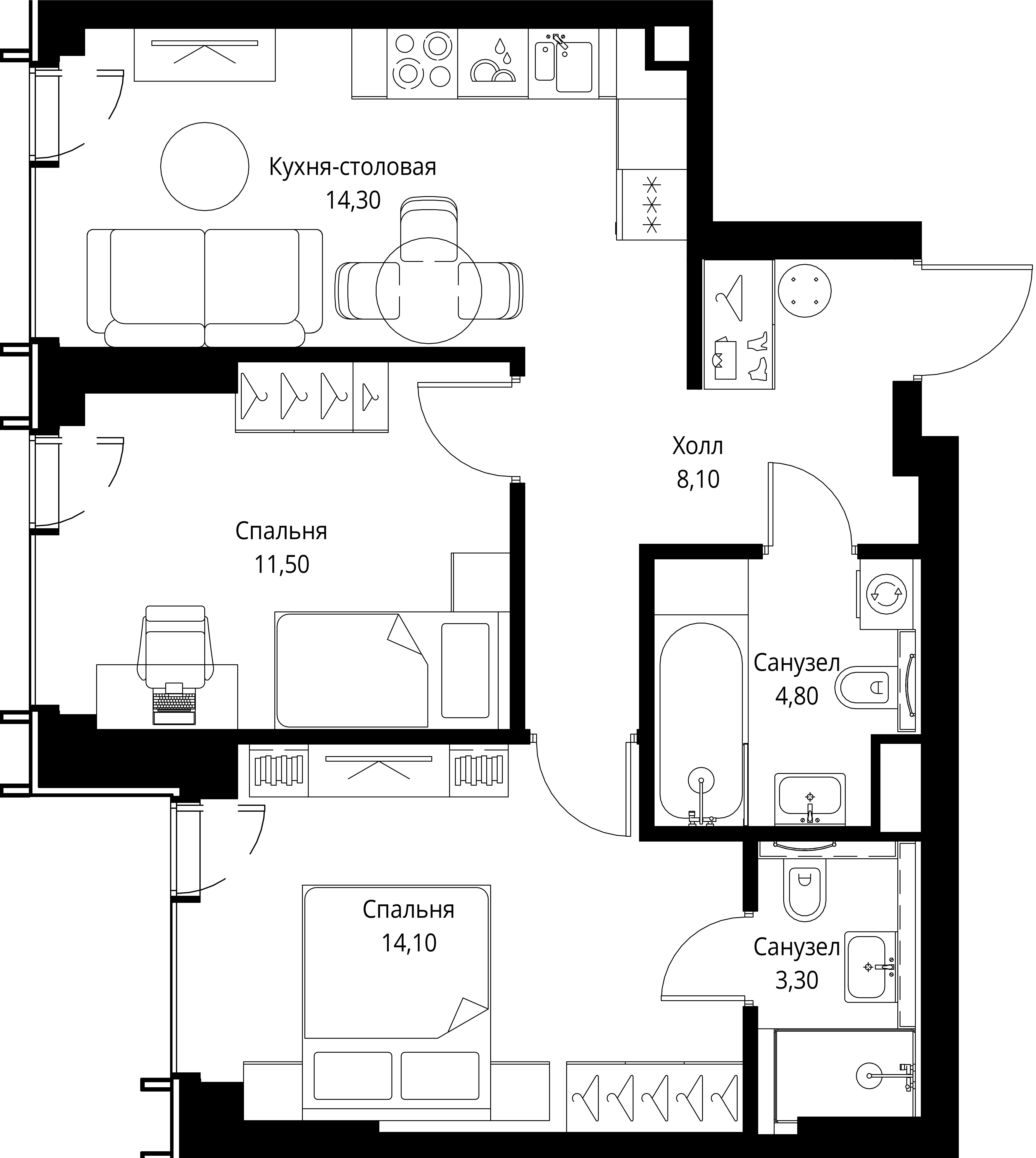 Квартира №631368