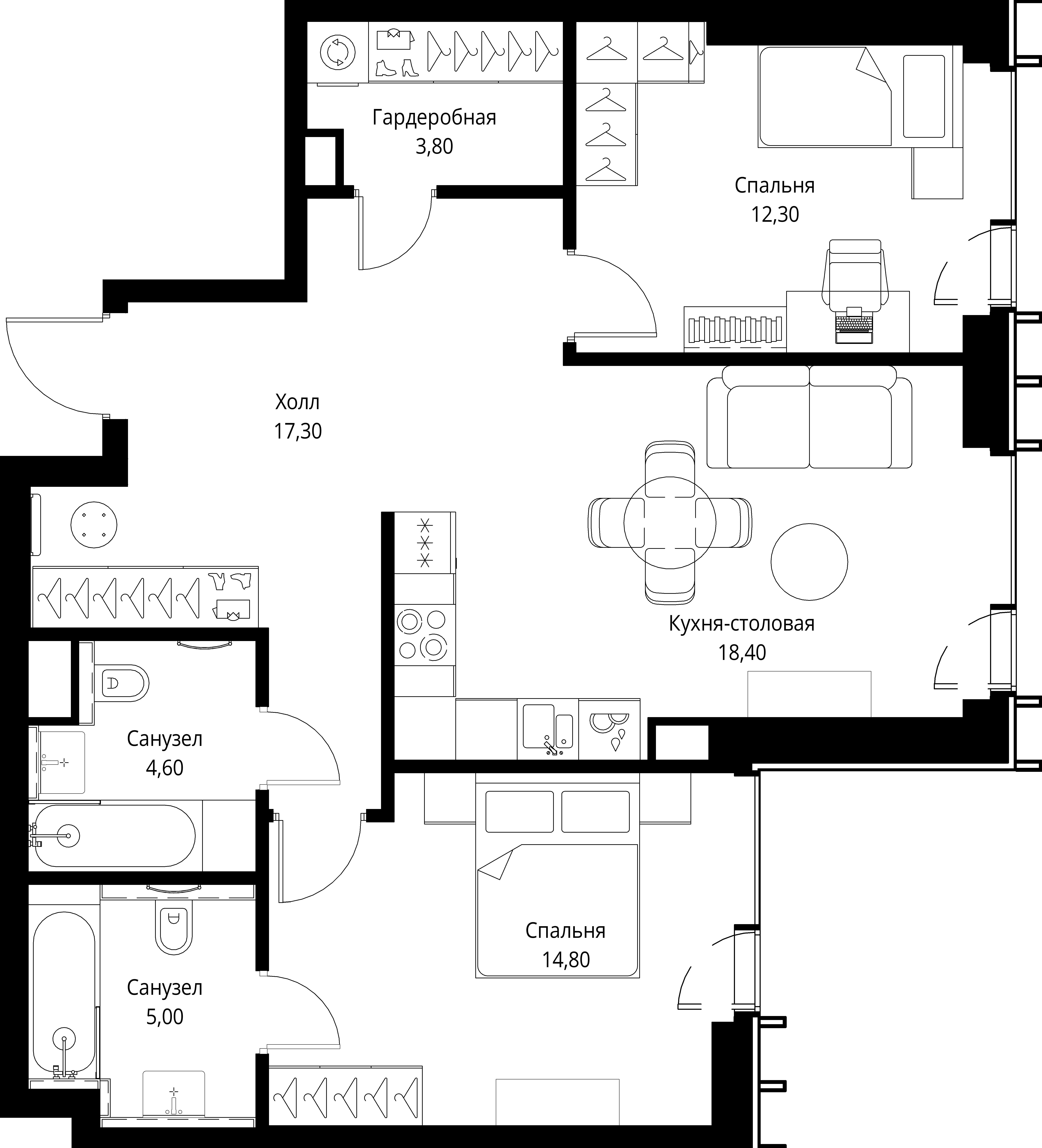 Квартира №655597