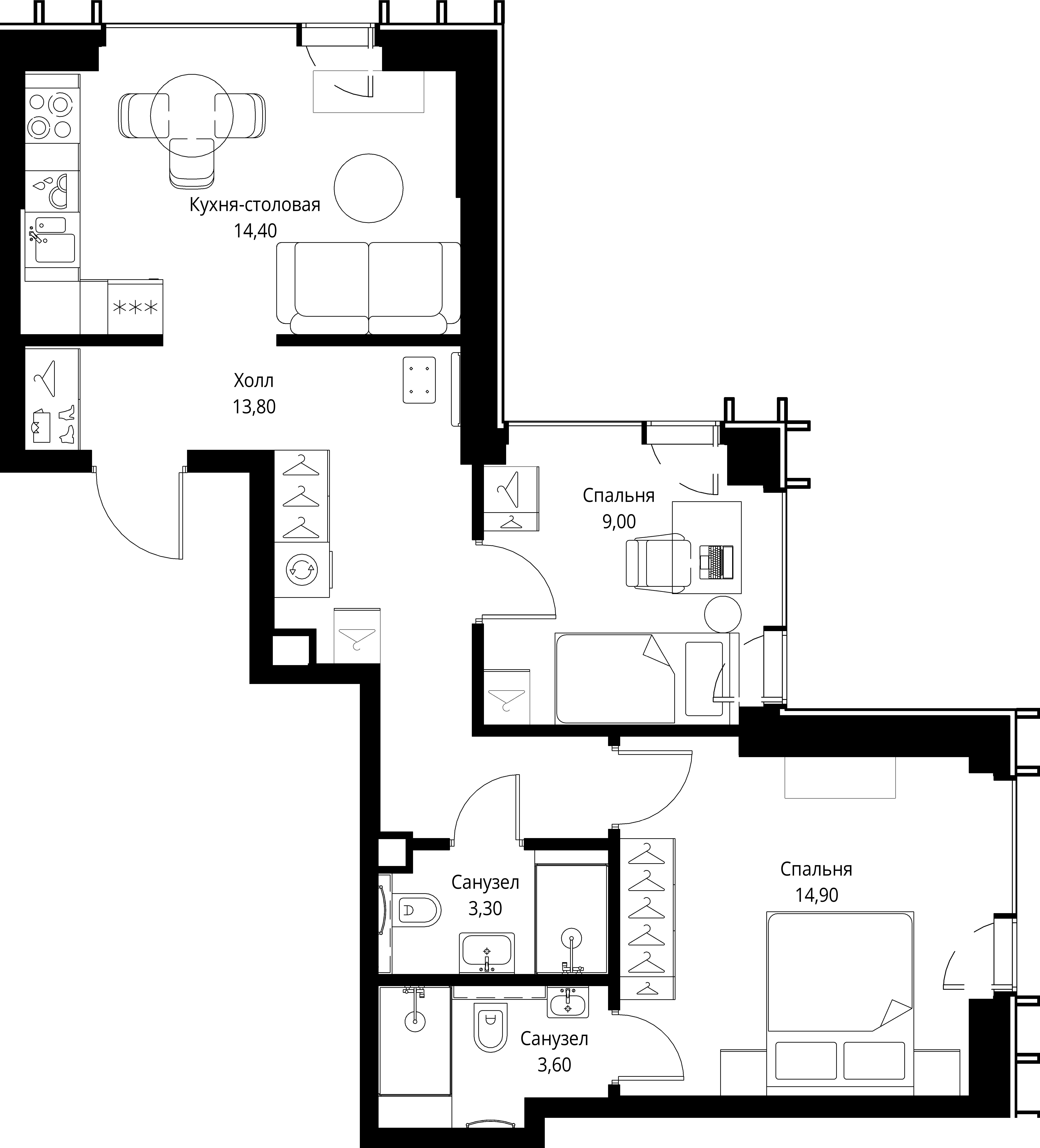 Квартира №657611