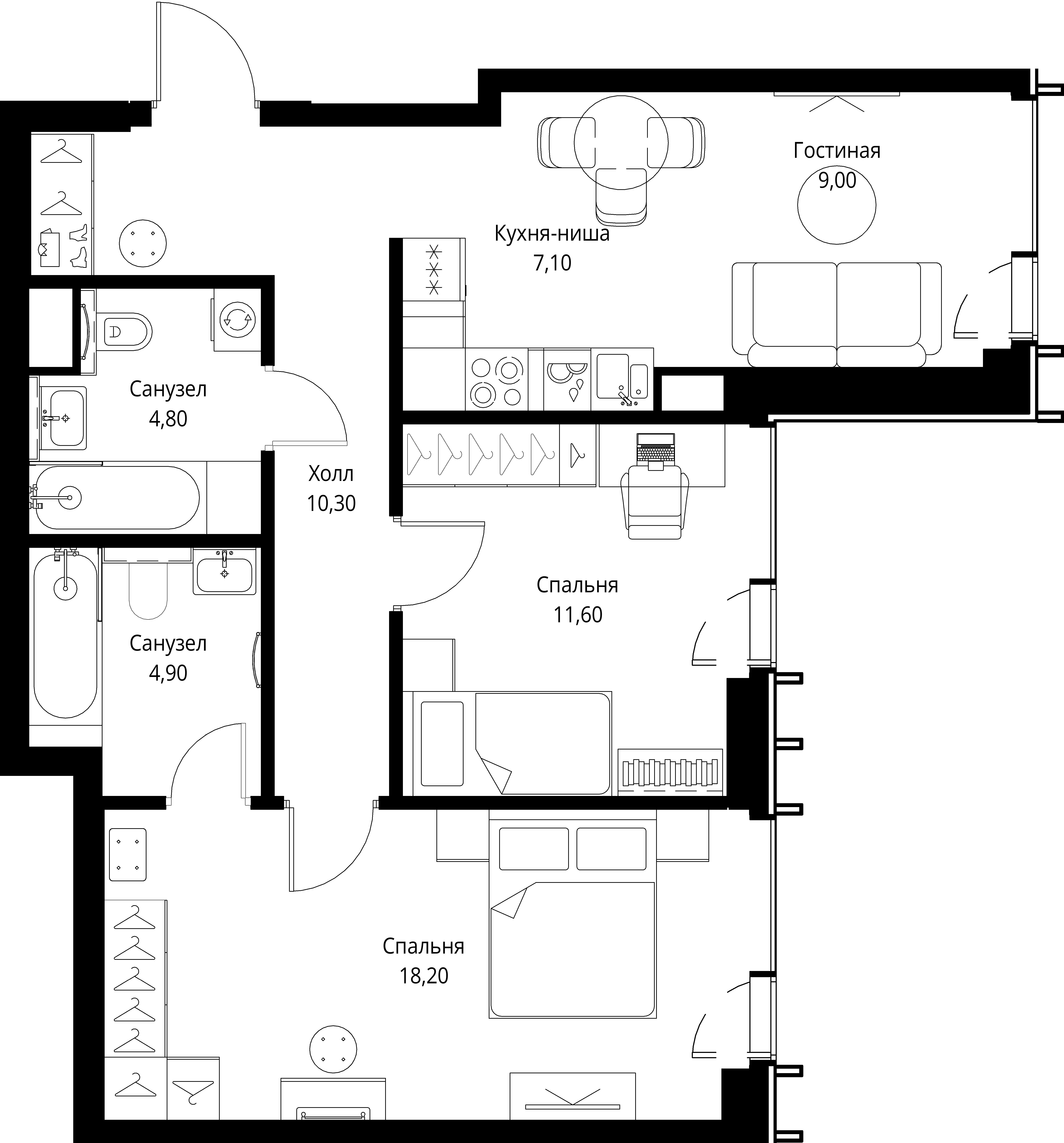 Квартира №657612