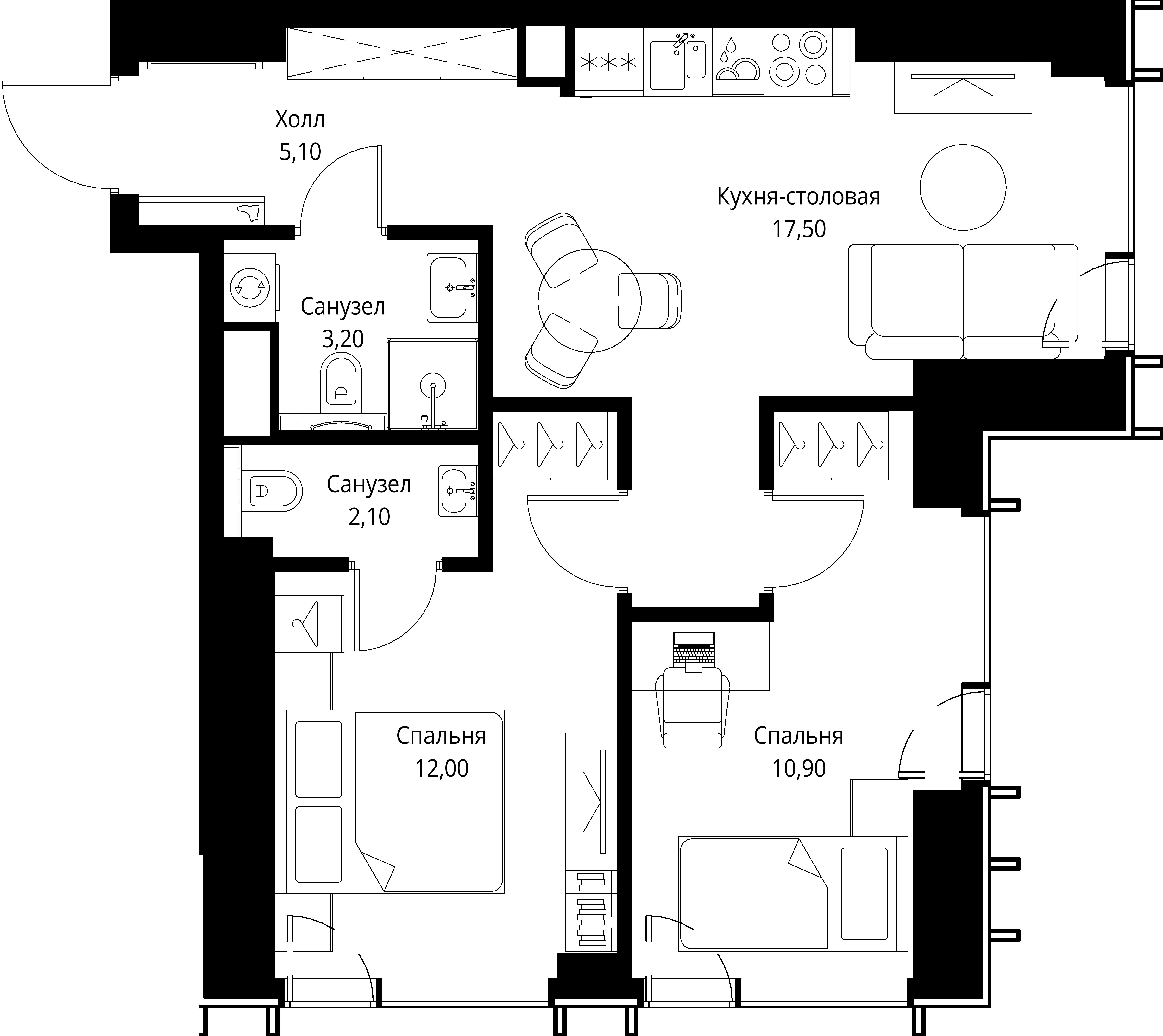 Квартира №607066