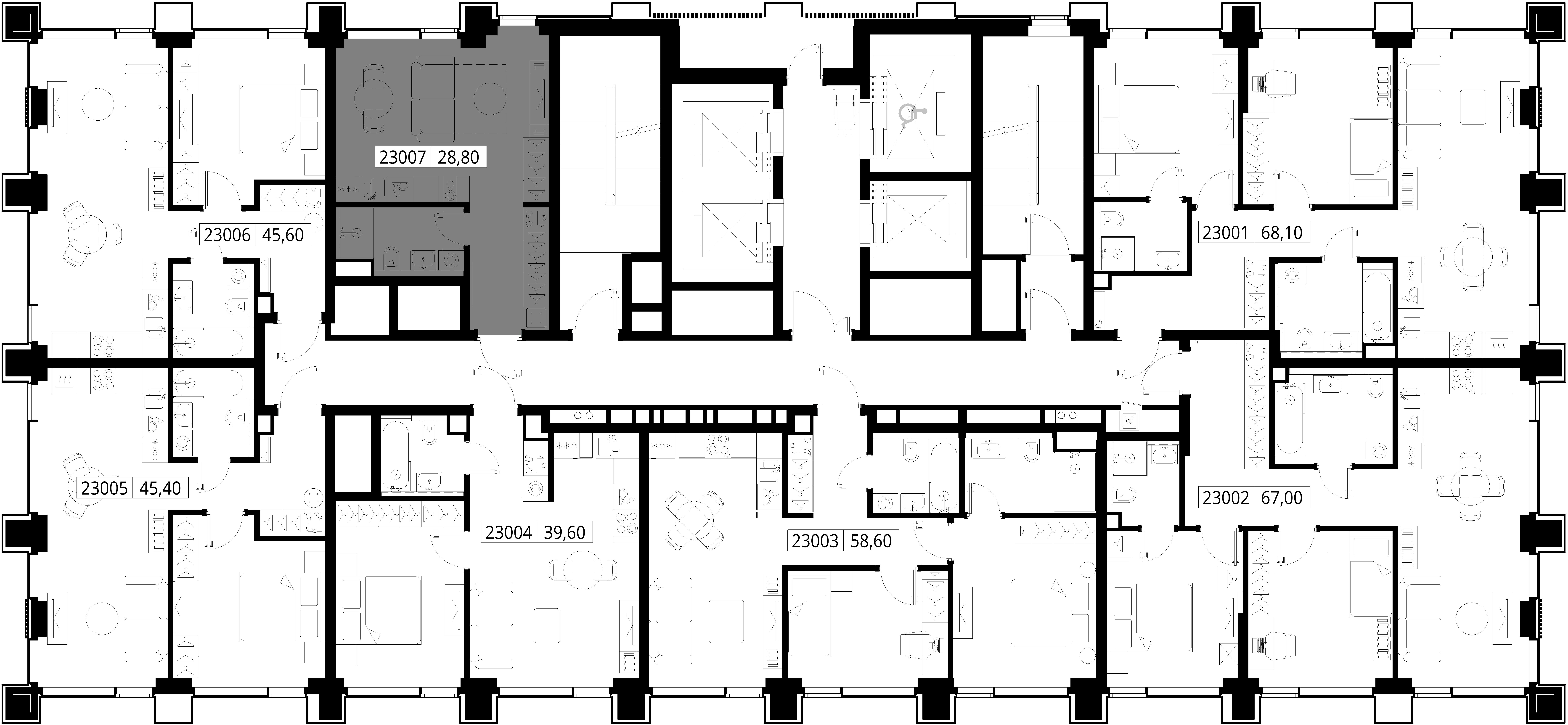 Квартира №23007