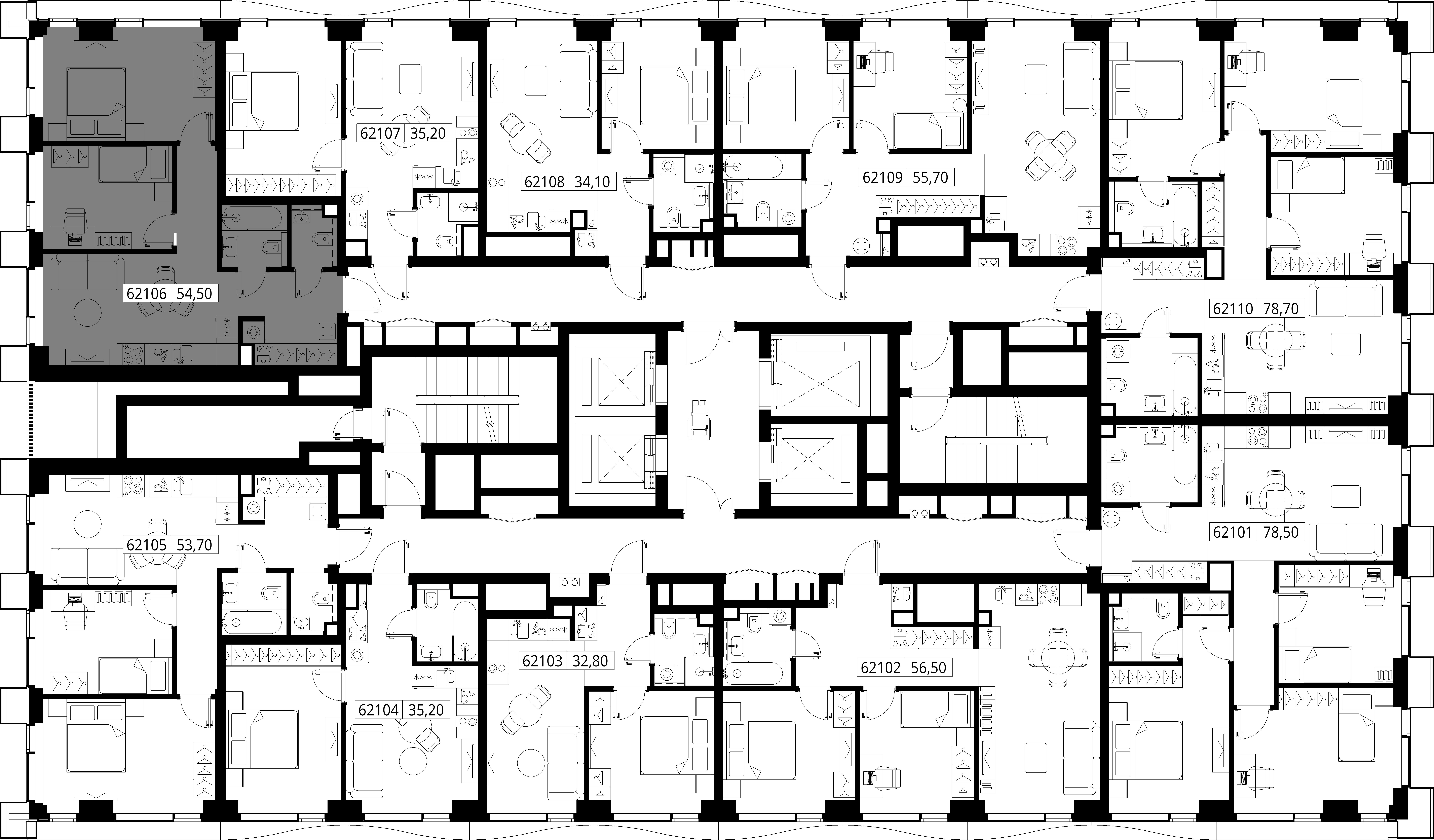 Квартира №62106