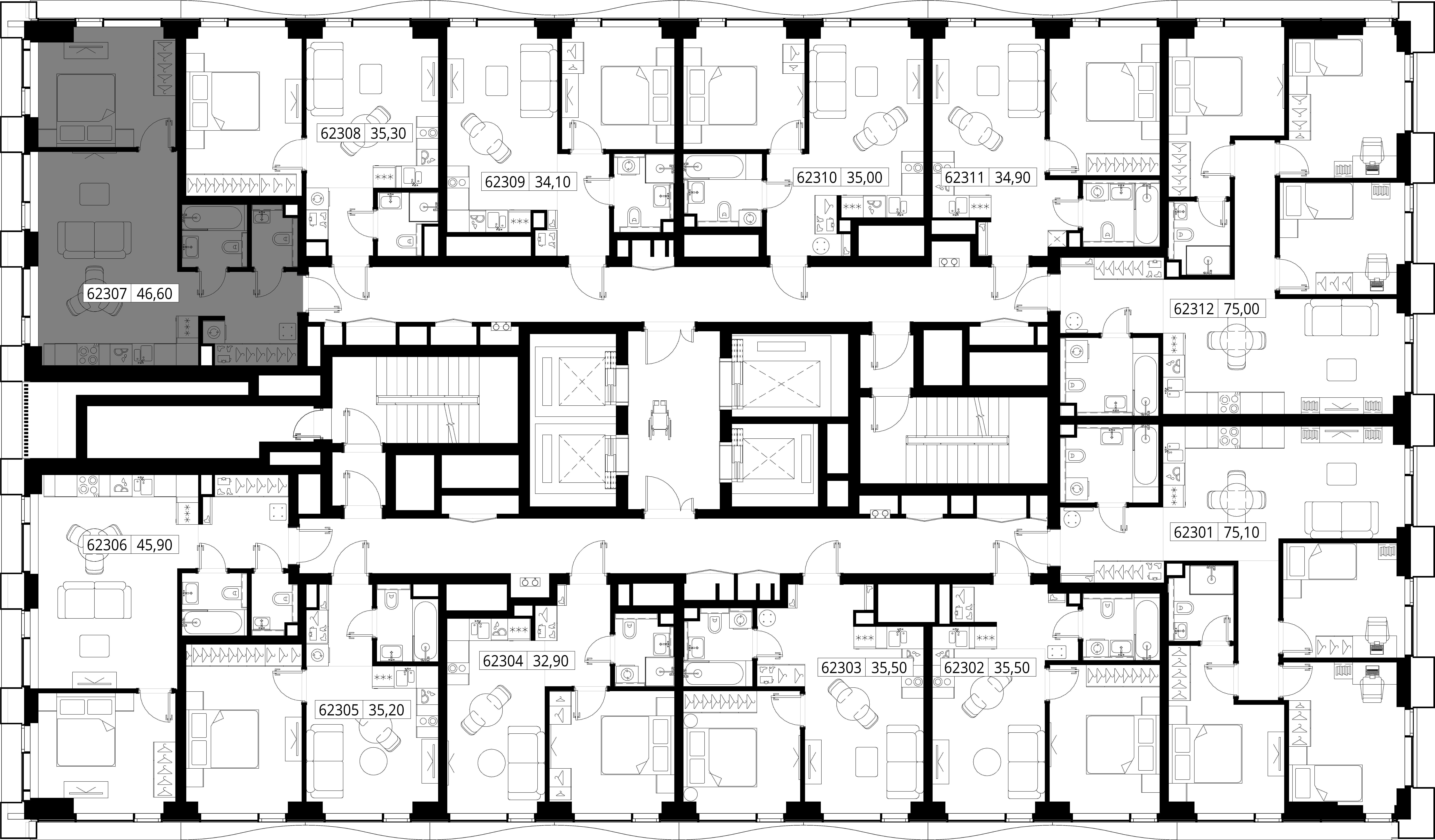Квартира №62307
