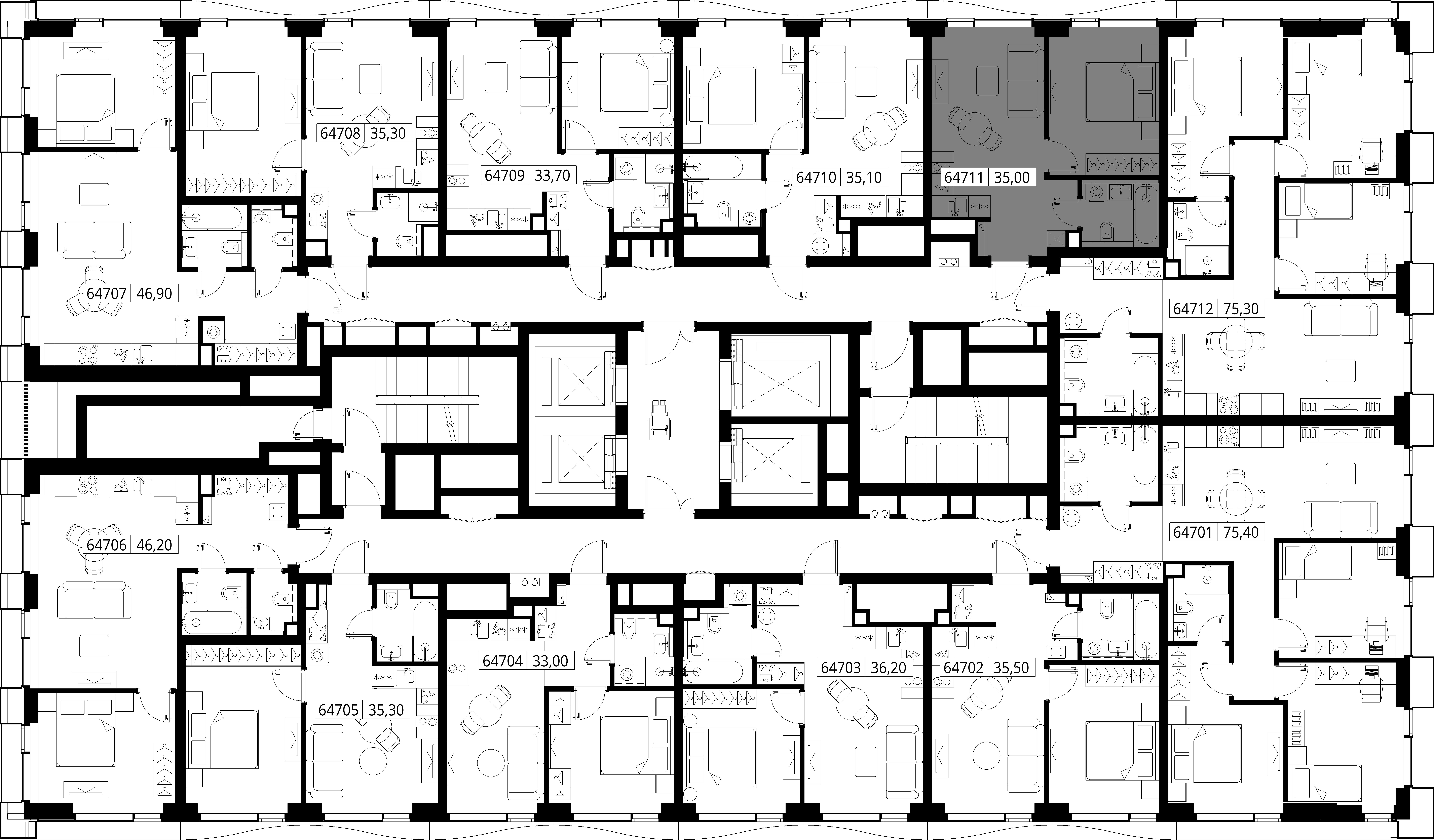 Квартира №64711
