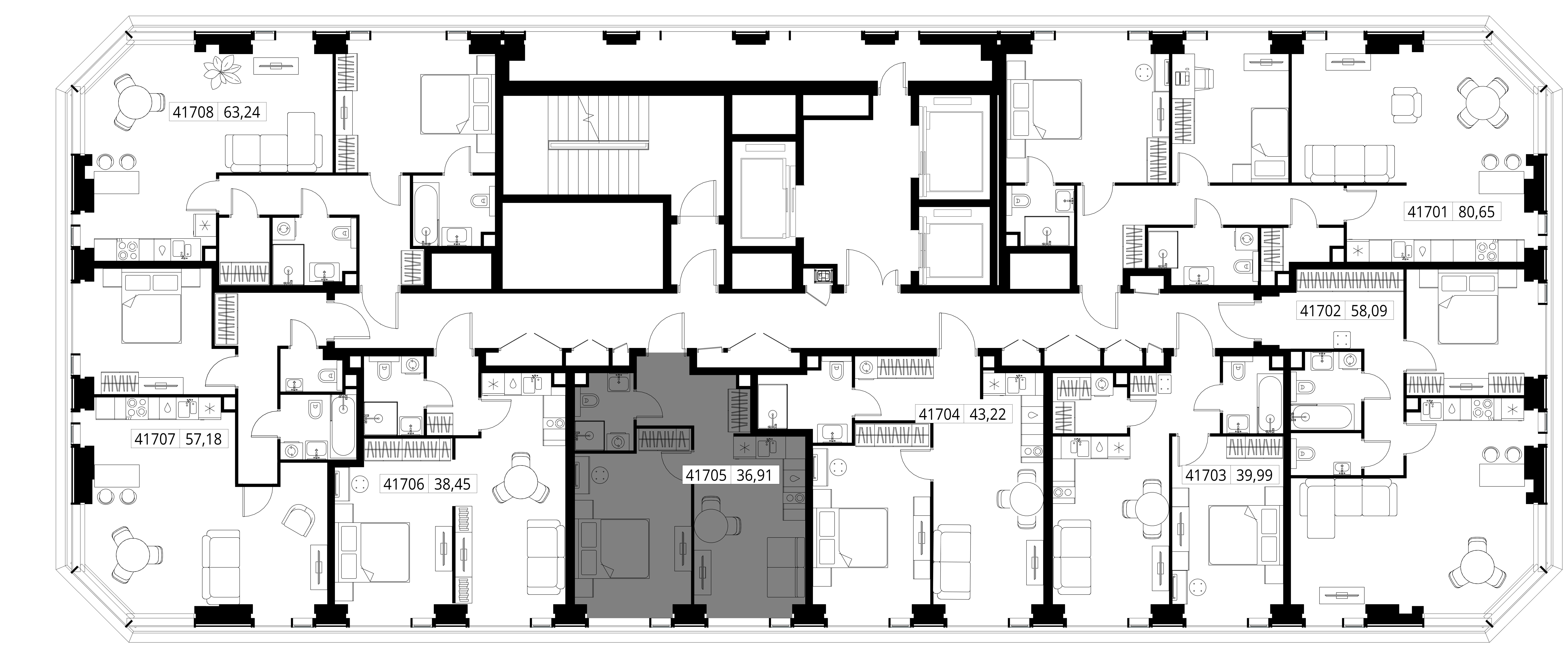 Квартира №41705