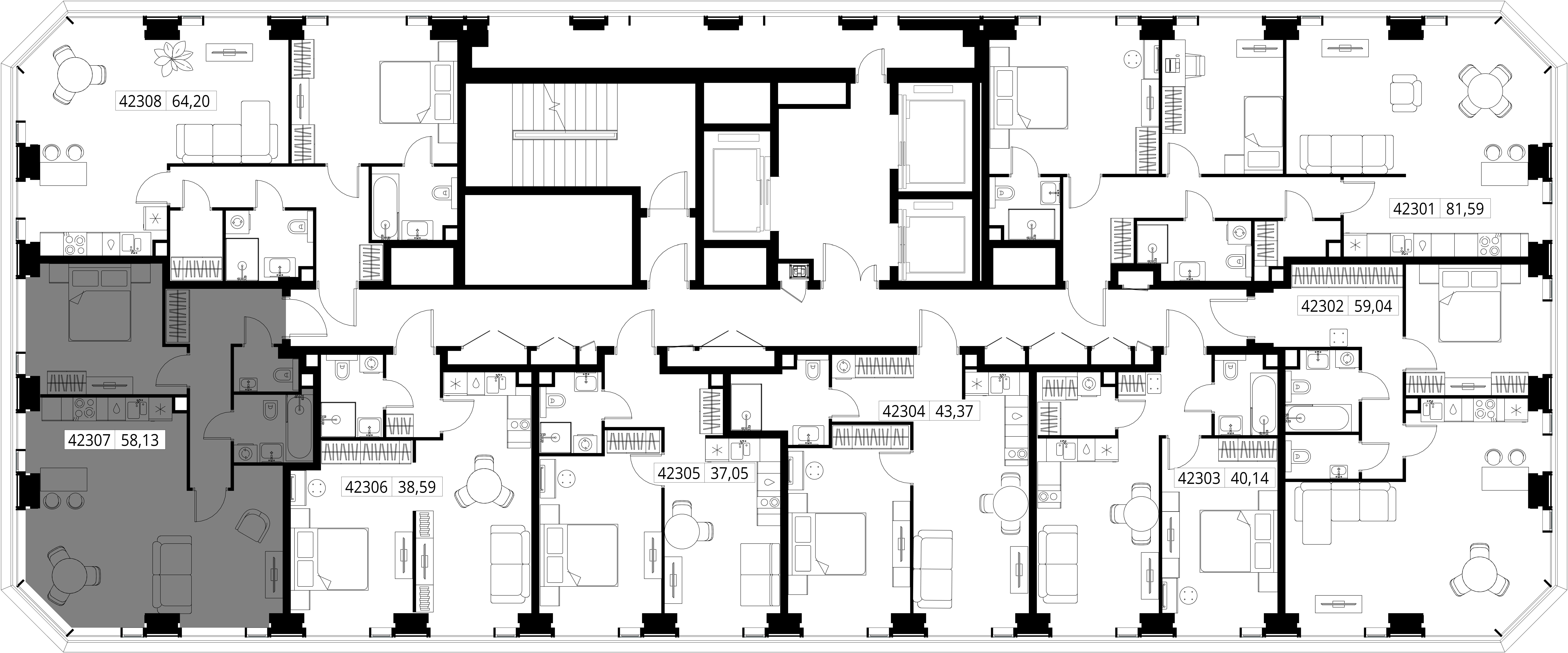 Квартира №42307