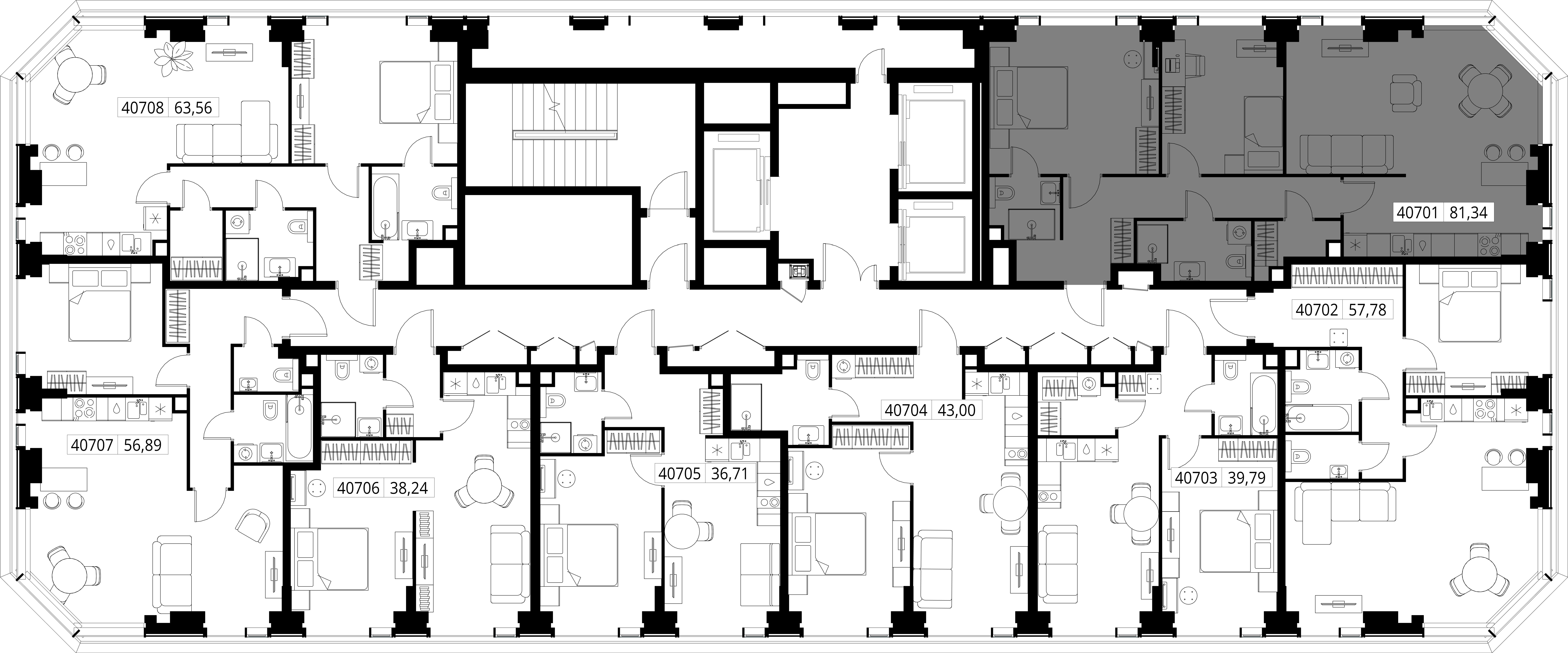 Квартира №40701