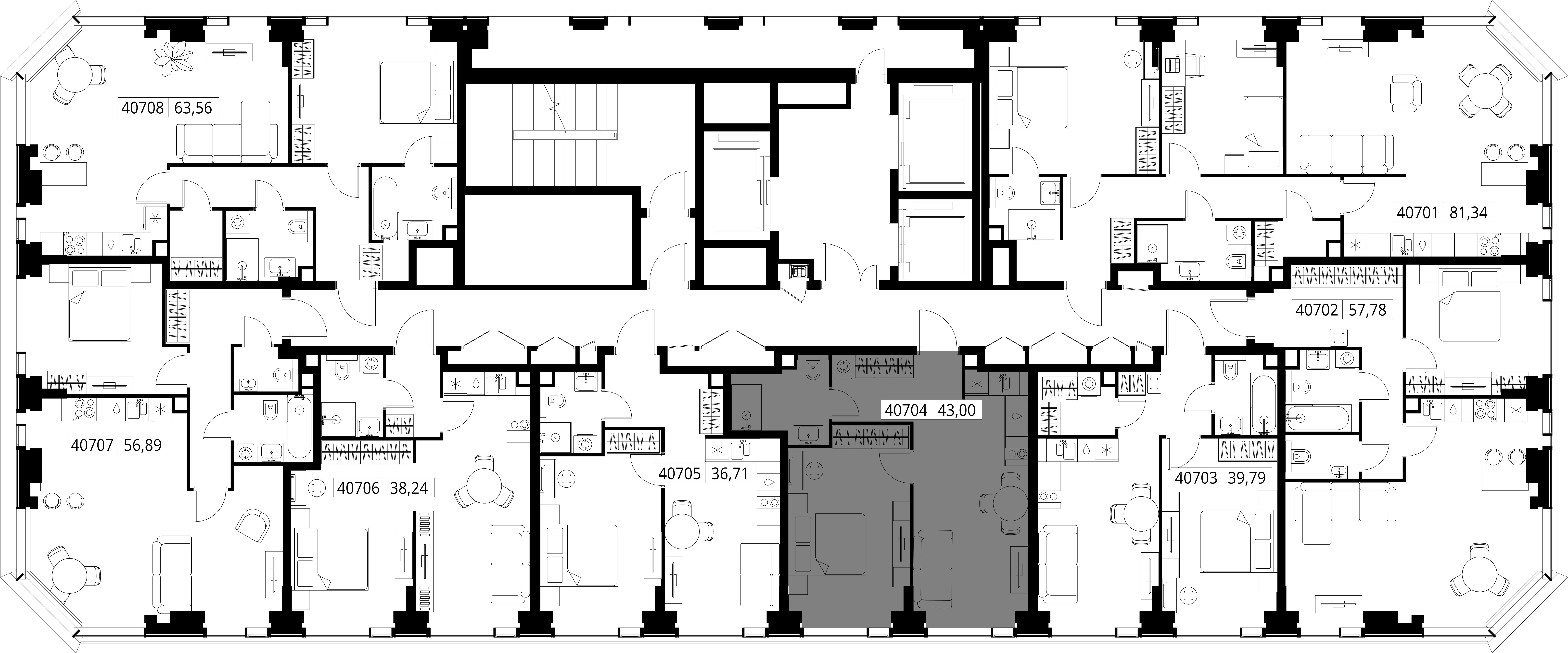 Квартира №40704