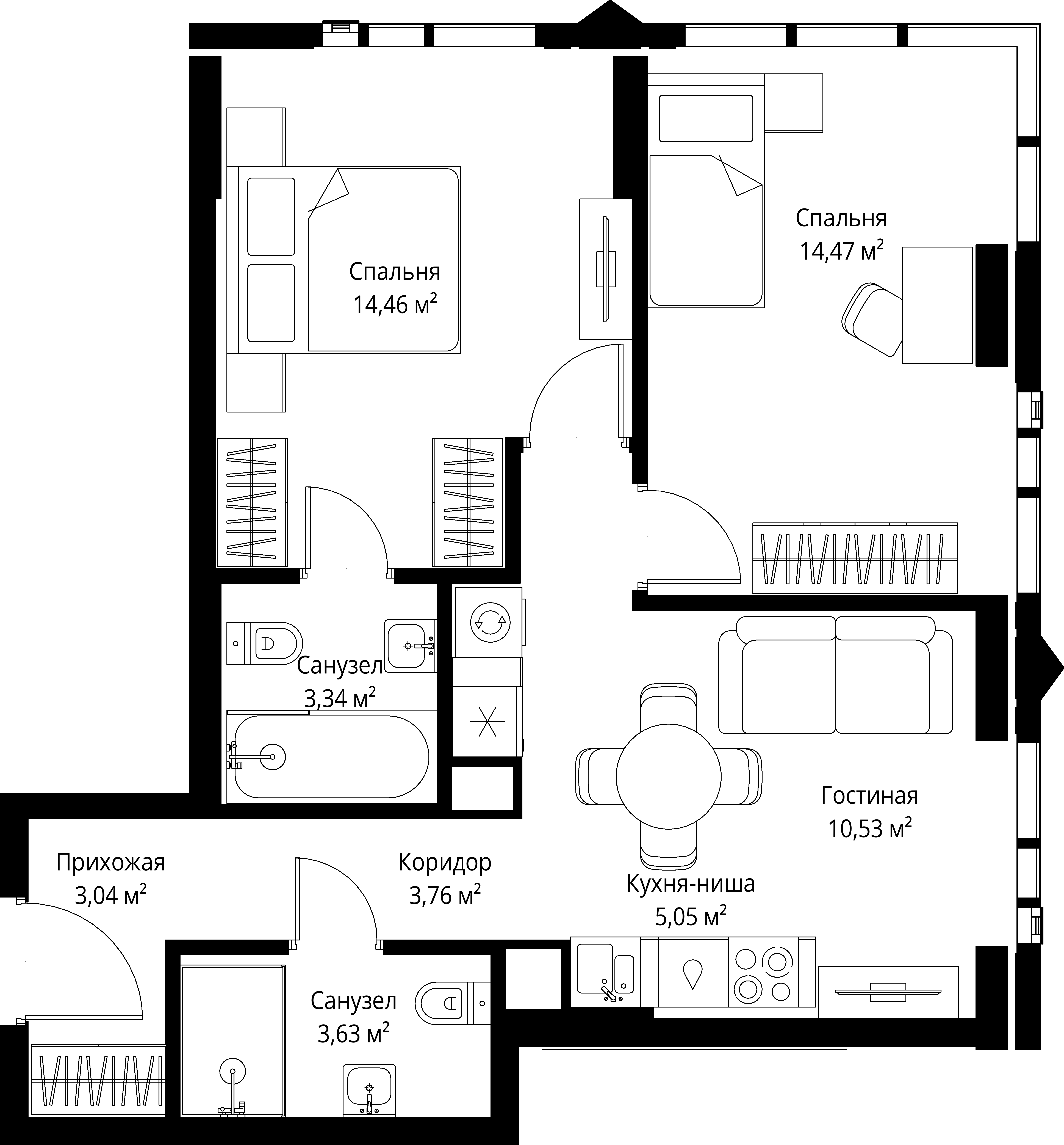 Квартира №43303