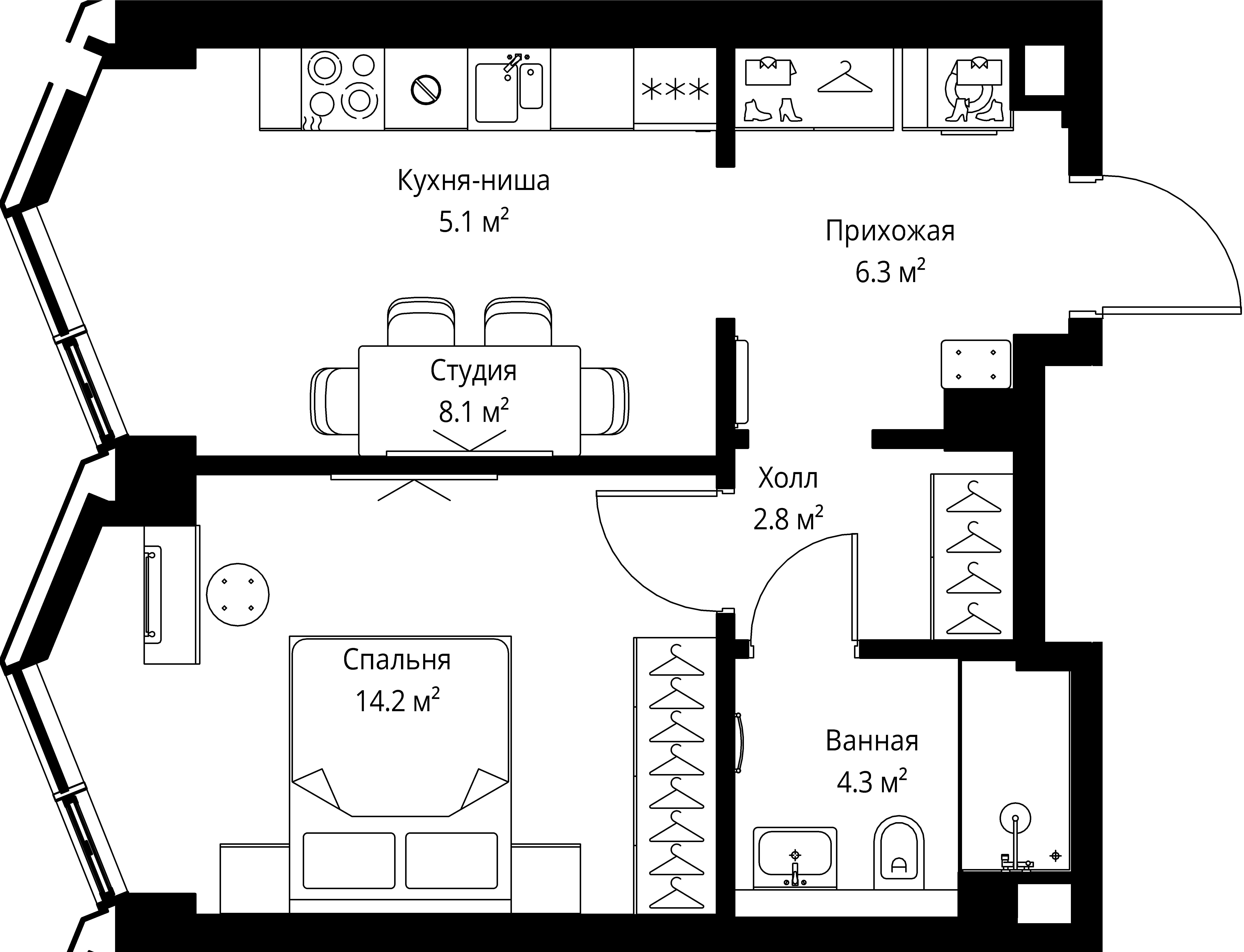 Квартира №B-107
