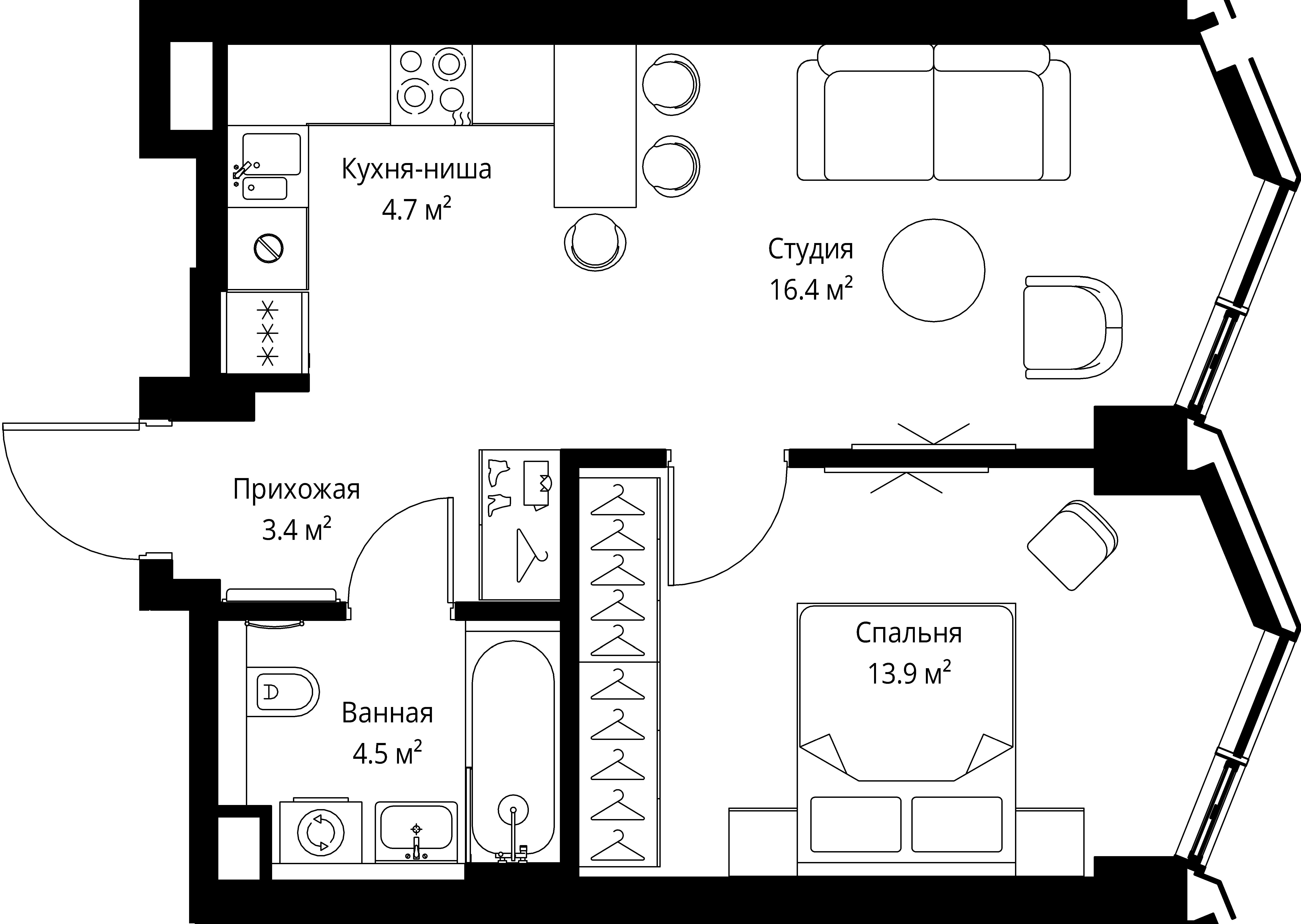 Квартира №B-052