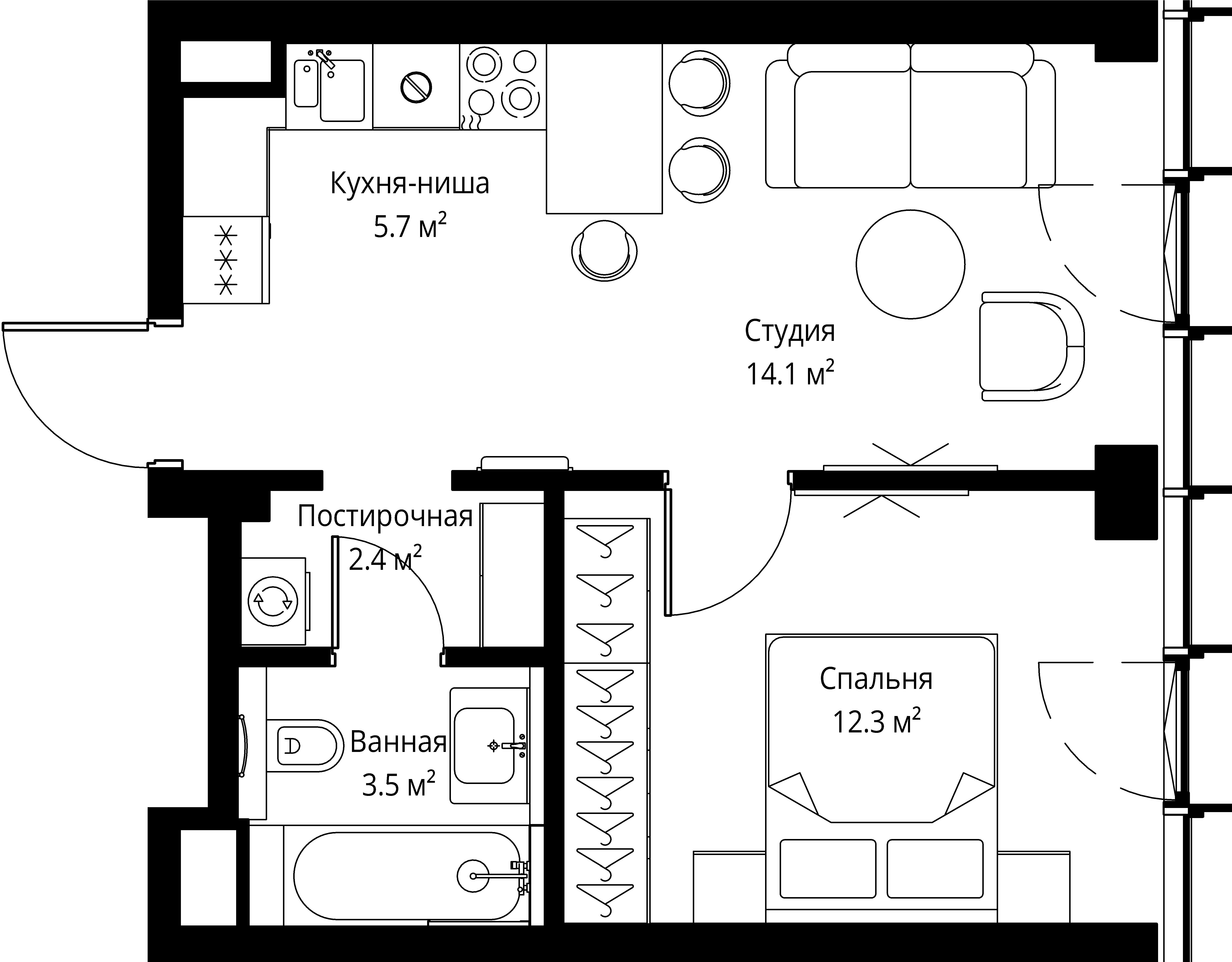 Квартира №D-003